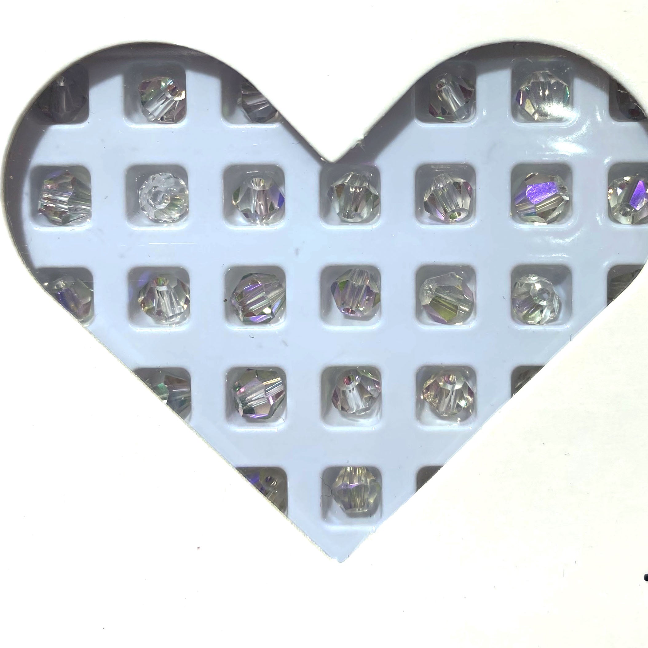 K9 crystal (bicone shape)(glass beads )4m m