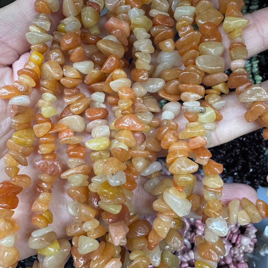 Natural crystal chip beads (irregular shape)