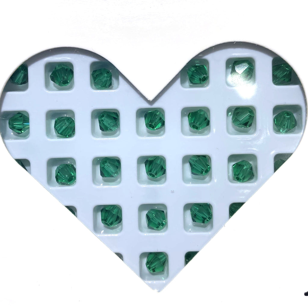 K9 crystal (bicone shape)(glass beads )4m m
