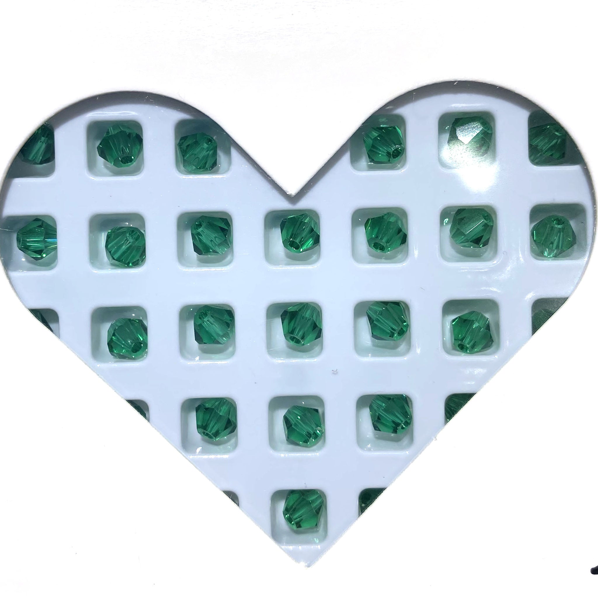K9 crystal (bicone shape)(glass beads )4m m