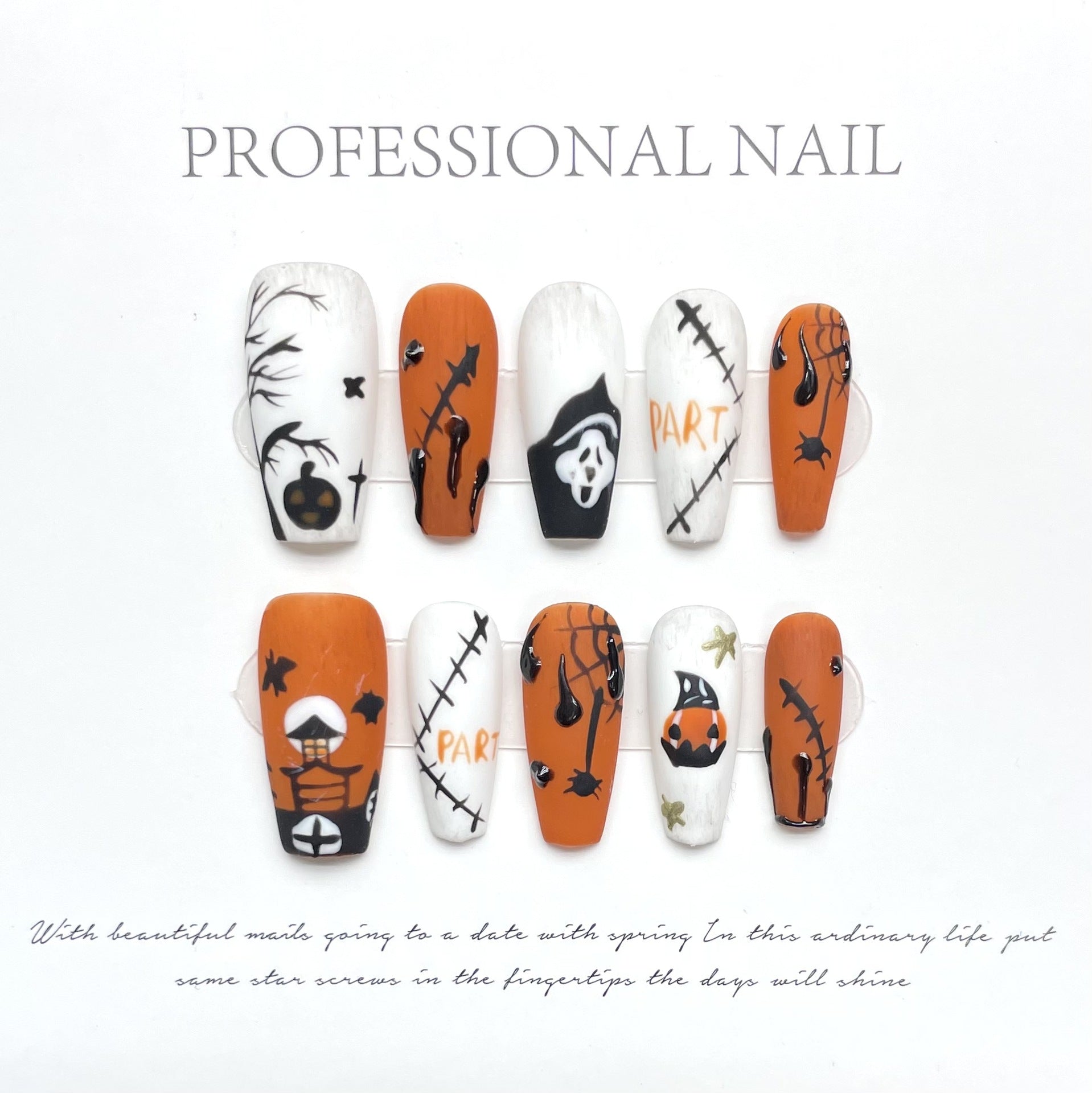 Halloween press-on nails