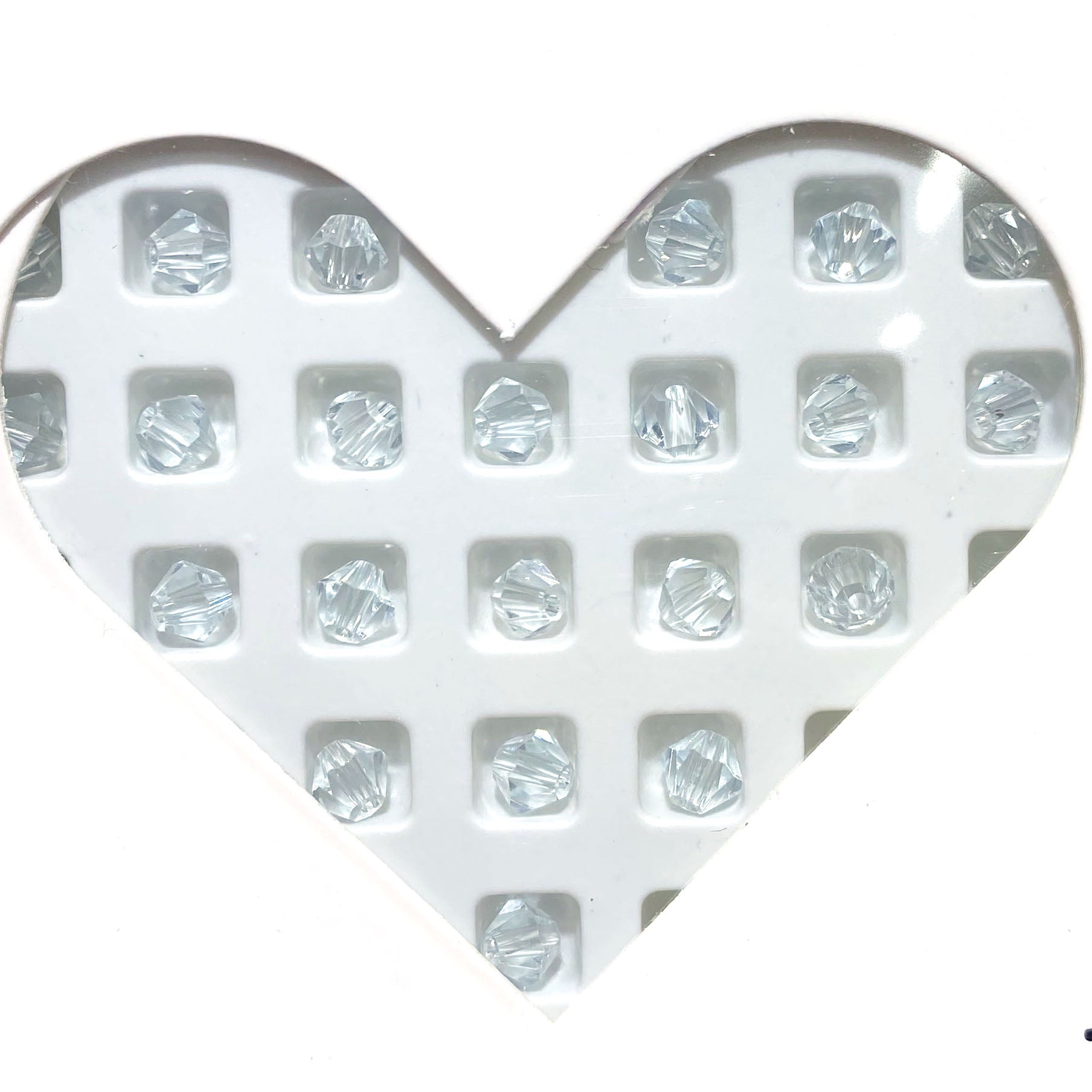 K9 crystal (bicone shape)(glass beads )4m m