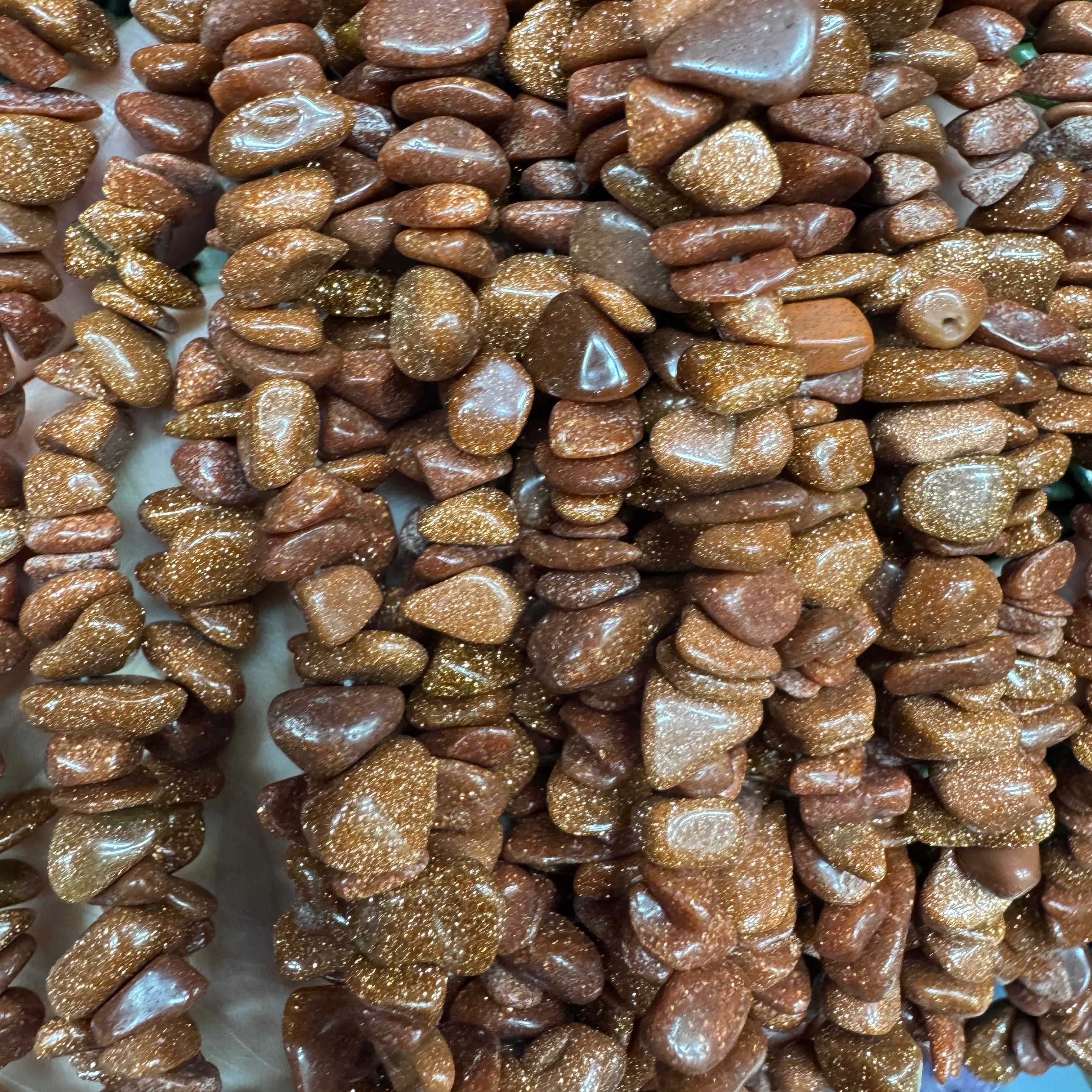 Natural crystal chip beads (irregular shape)
