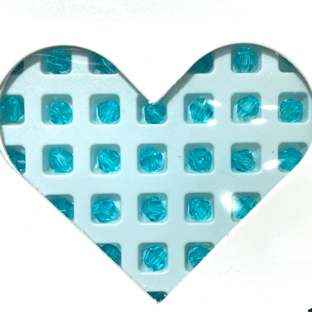 K9 crystal (bicone shape)(glass beads )4m m