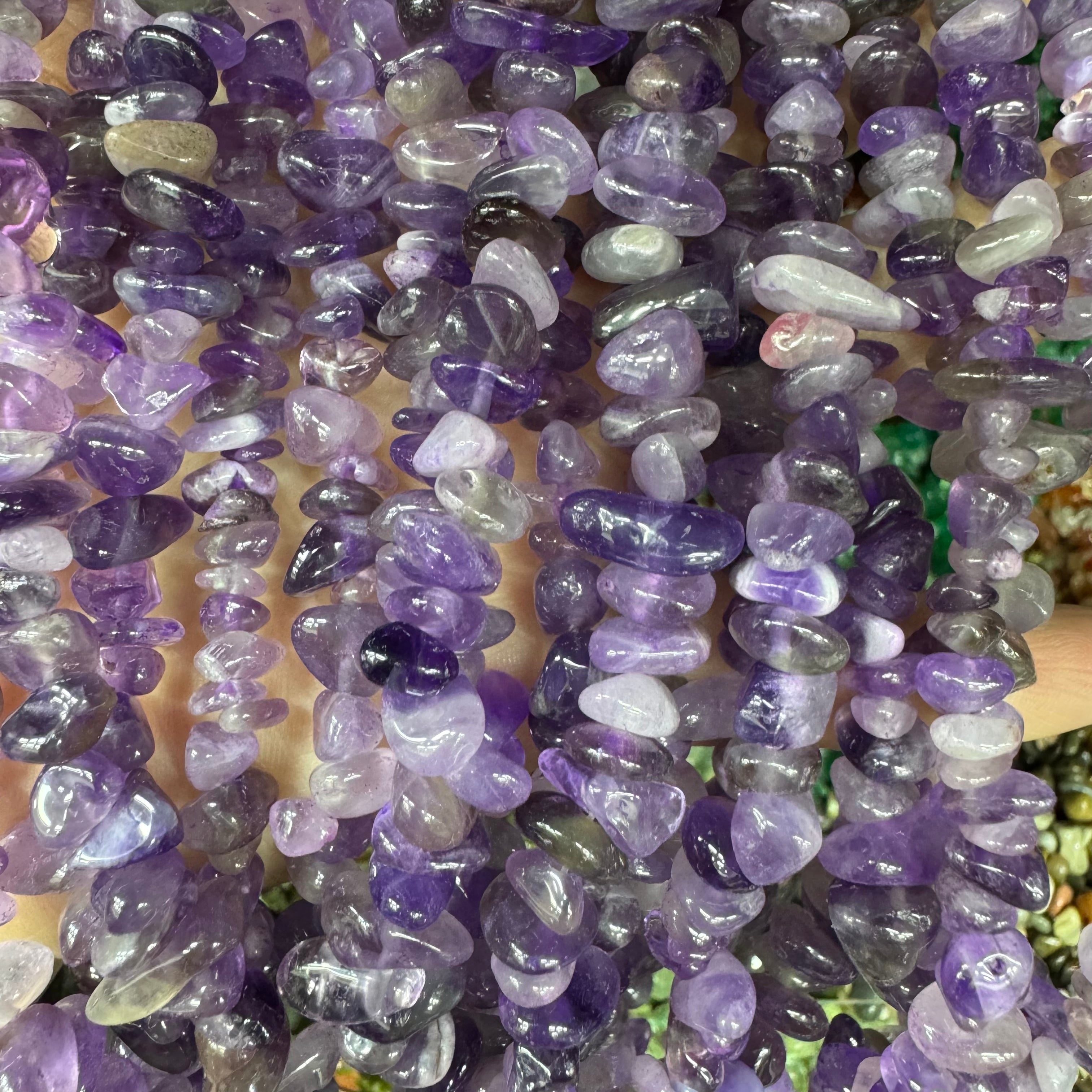 Natural crystal chip beads (irregular shape)