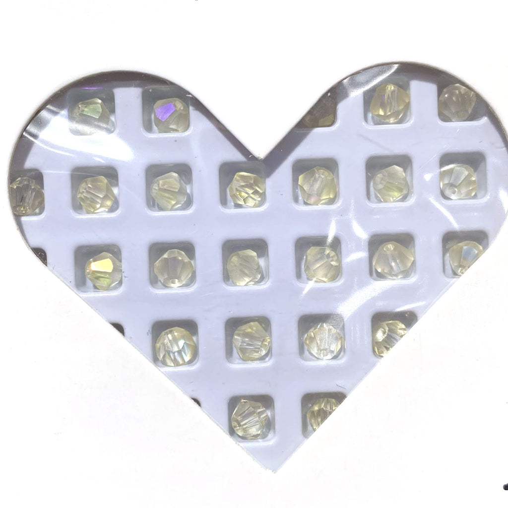 K9 crystal (bicone shape)(glass beads )4m m