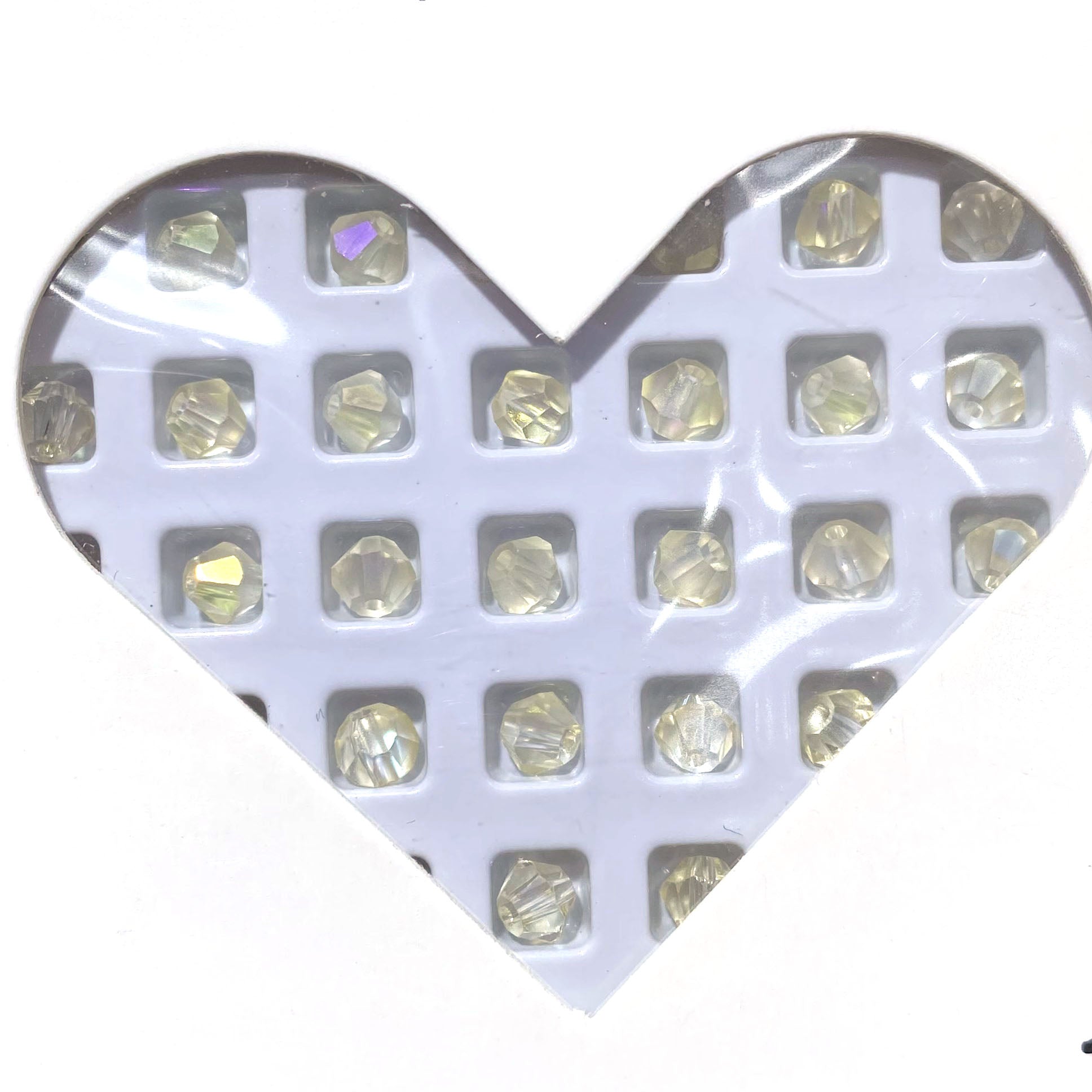 K9 crystal (bicone shape)(glass beads )4m m