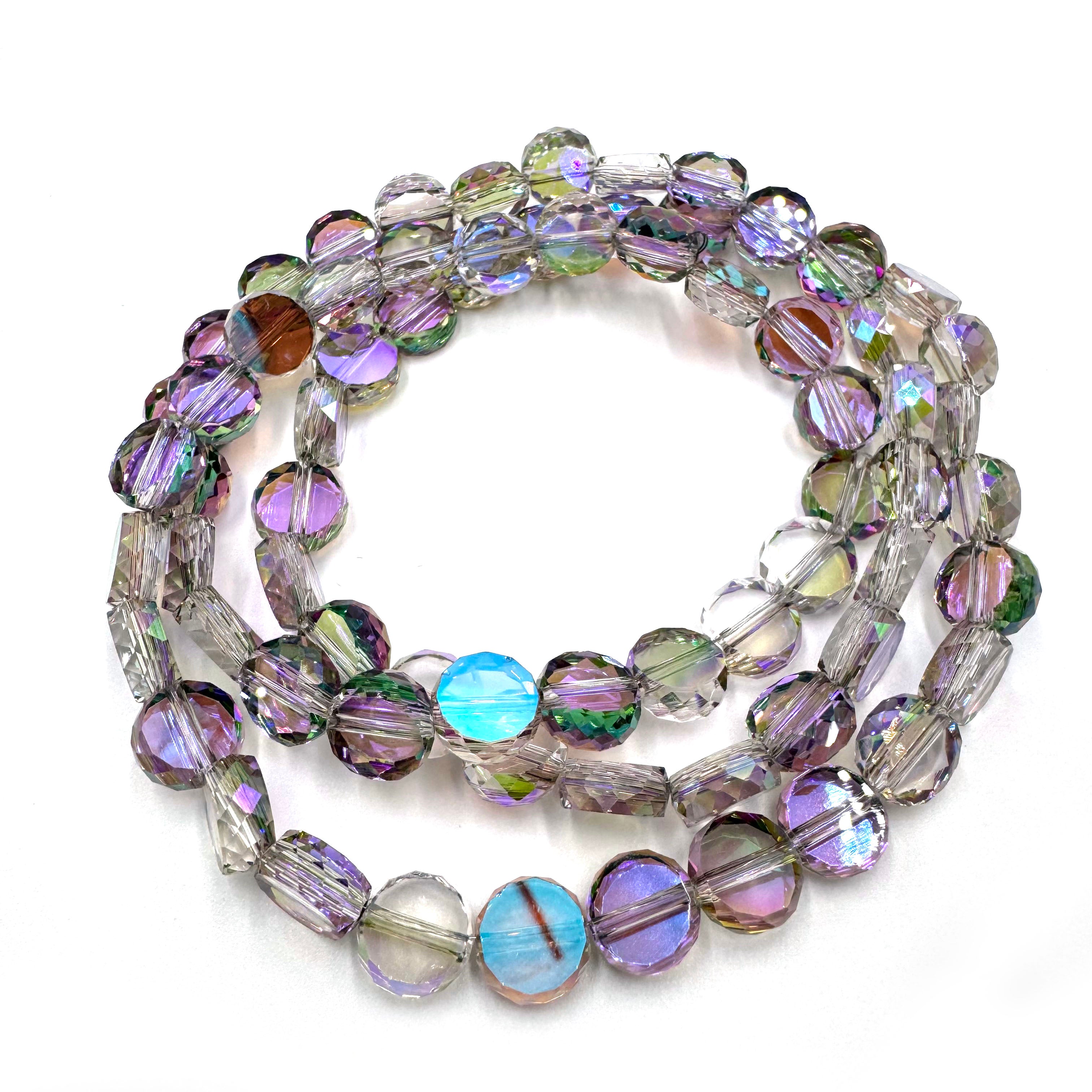 Coin-shaped beads (10mm)