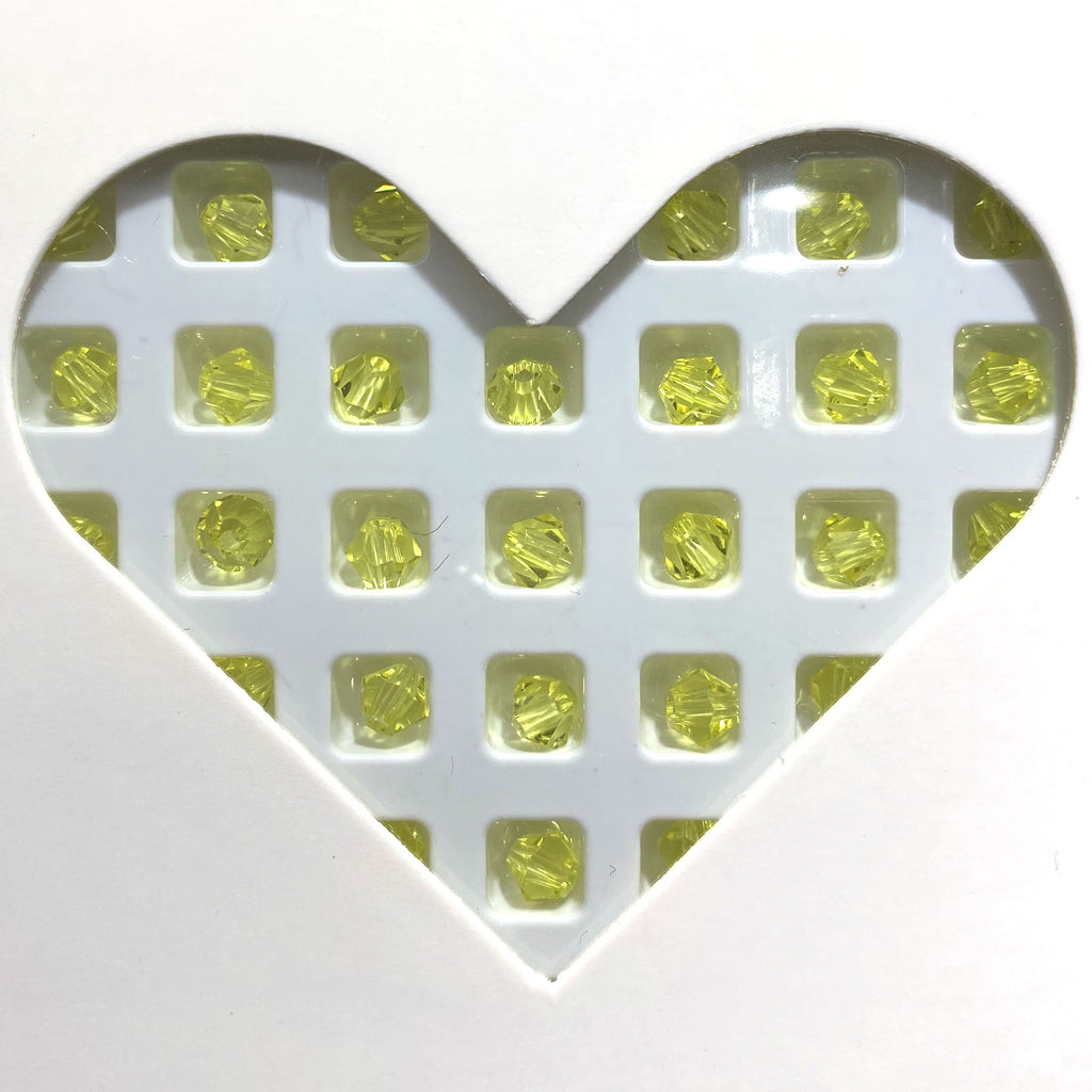 K9 crystal (bicone shape)(glass beads )4m m