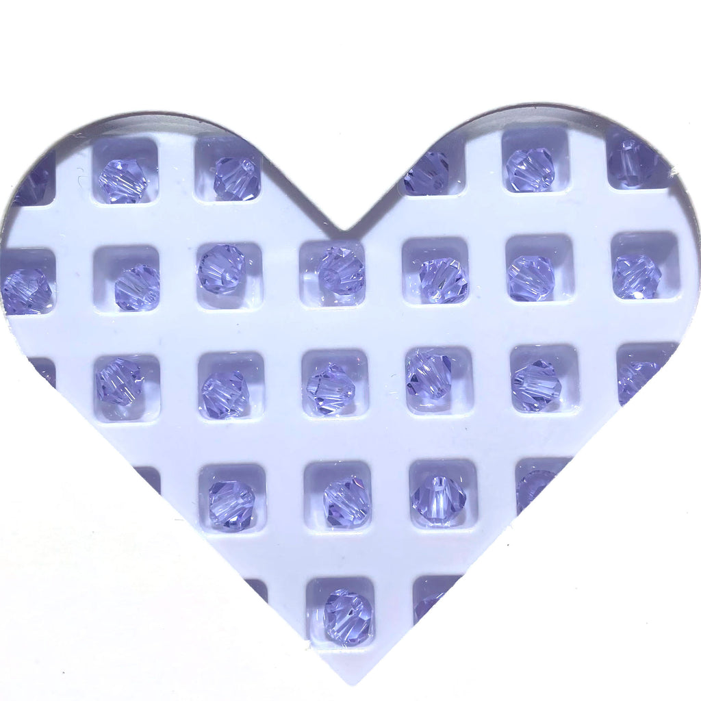 K9 crystal (bicone shape)(glass beads )4m m