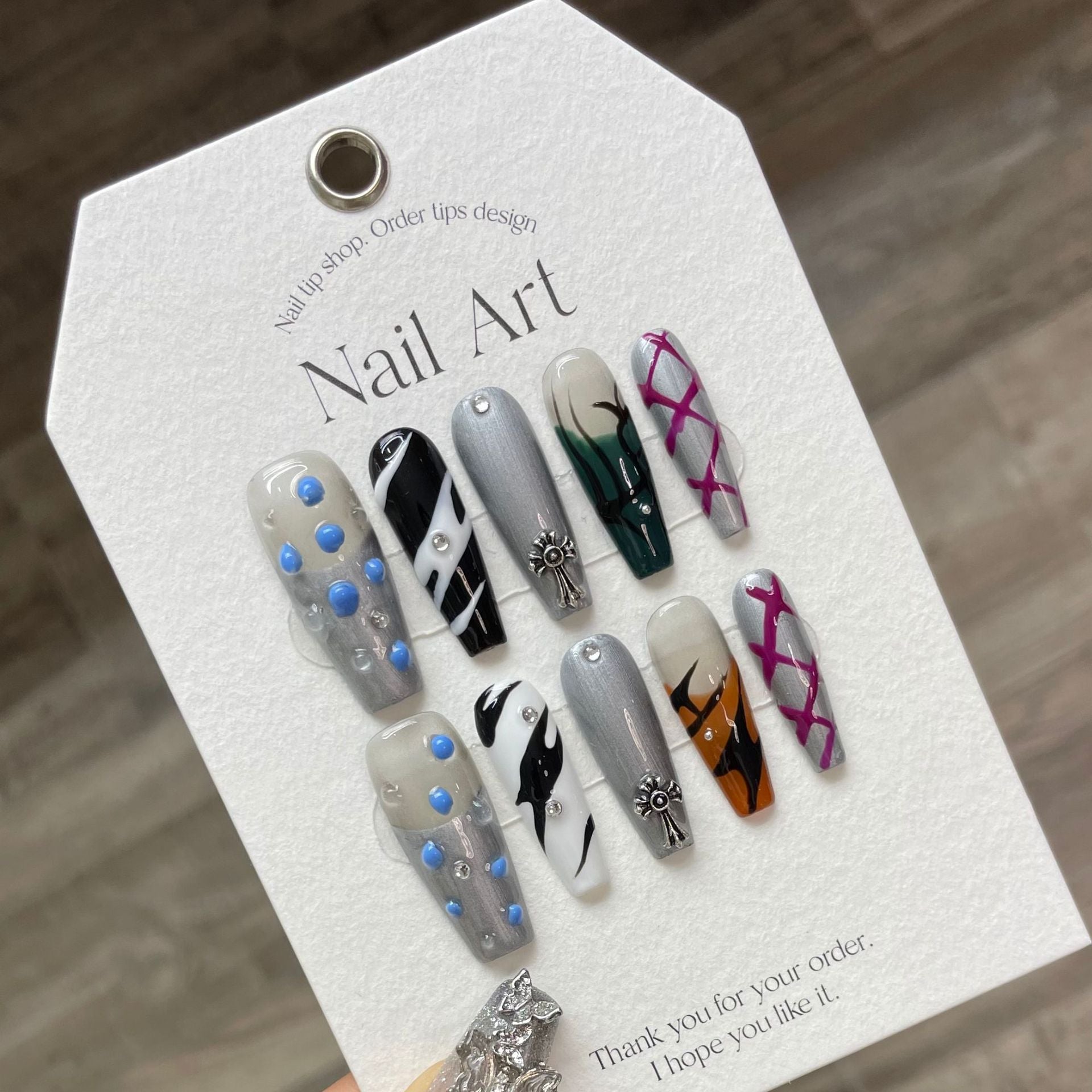 Press-on nails（manual） (long)（Section 1) (1-25）