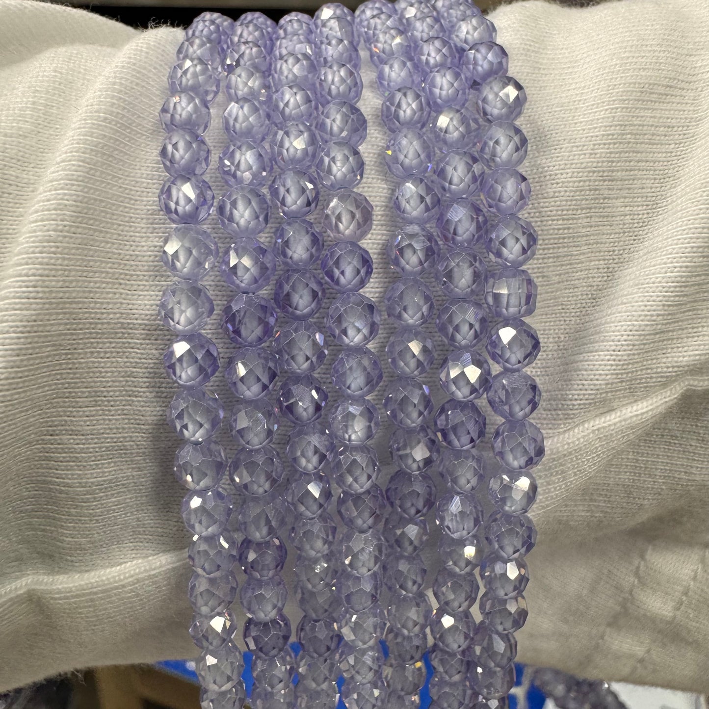Natural crystal faceted beads 4mm