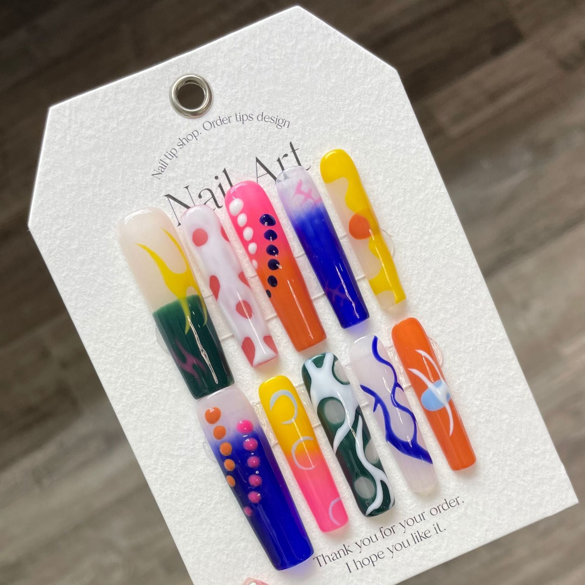 Press-on nails（manual） (long)（Section 1) (1-25）
