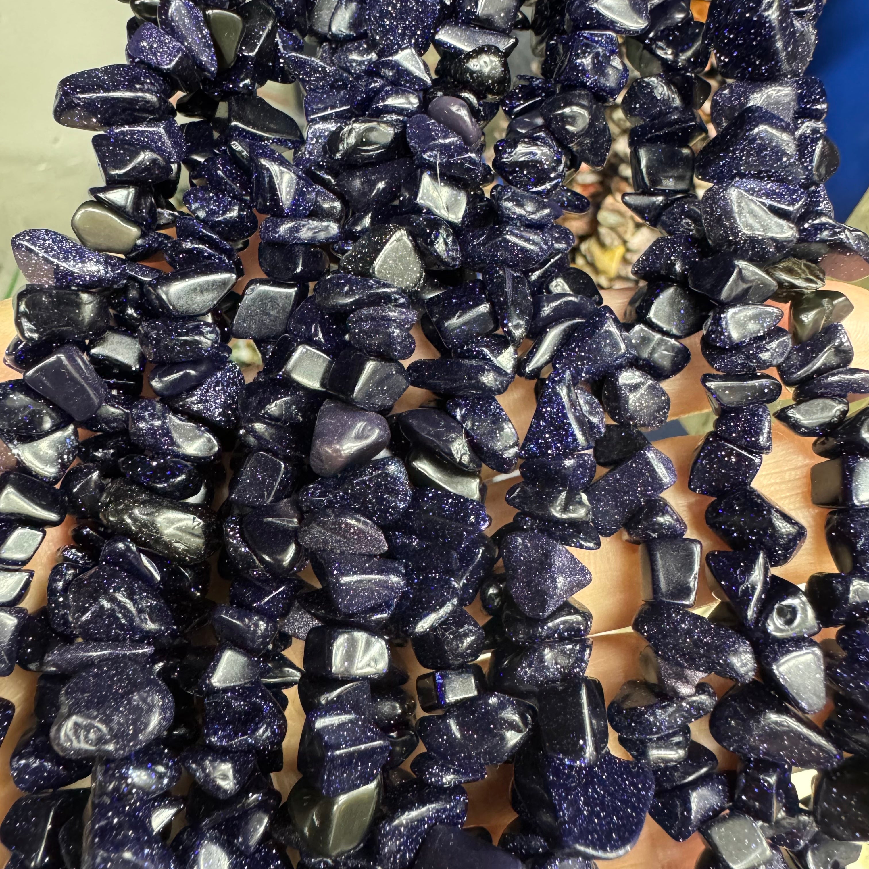 Natural crystal chip beads (irregular shape)