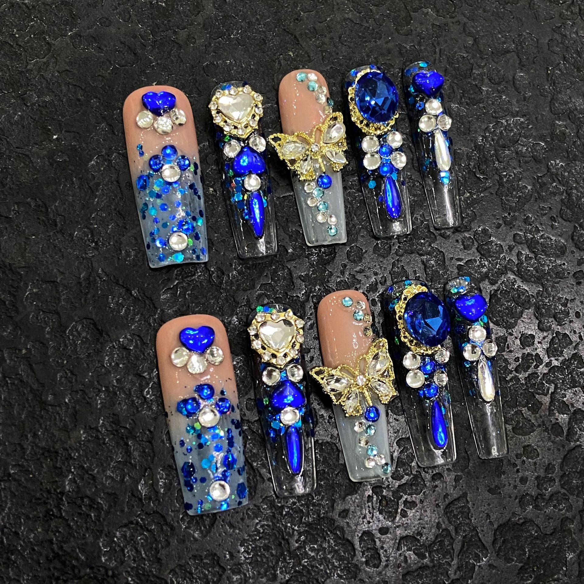 Press-on nails （manual）(long)（Section 2 ) (26-50）