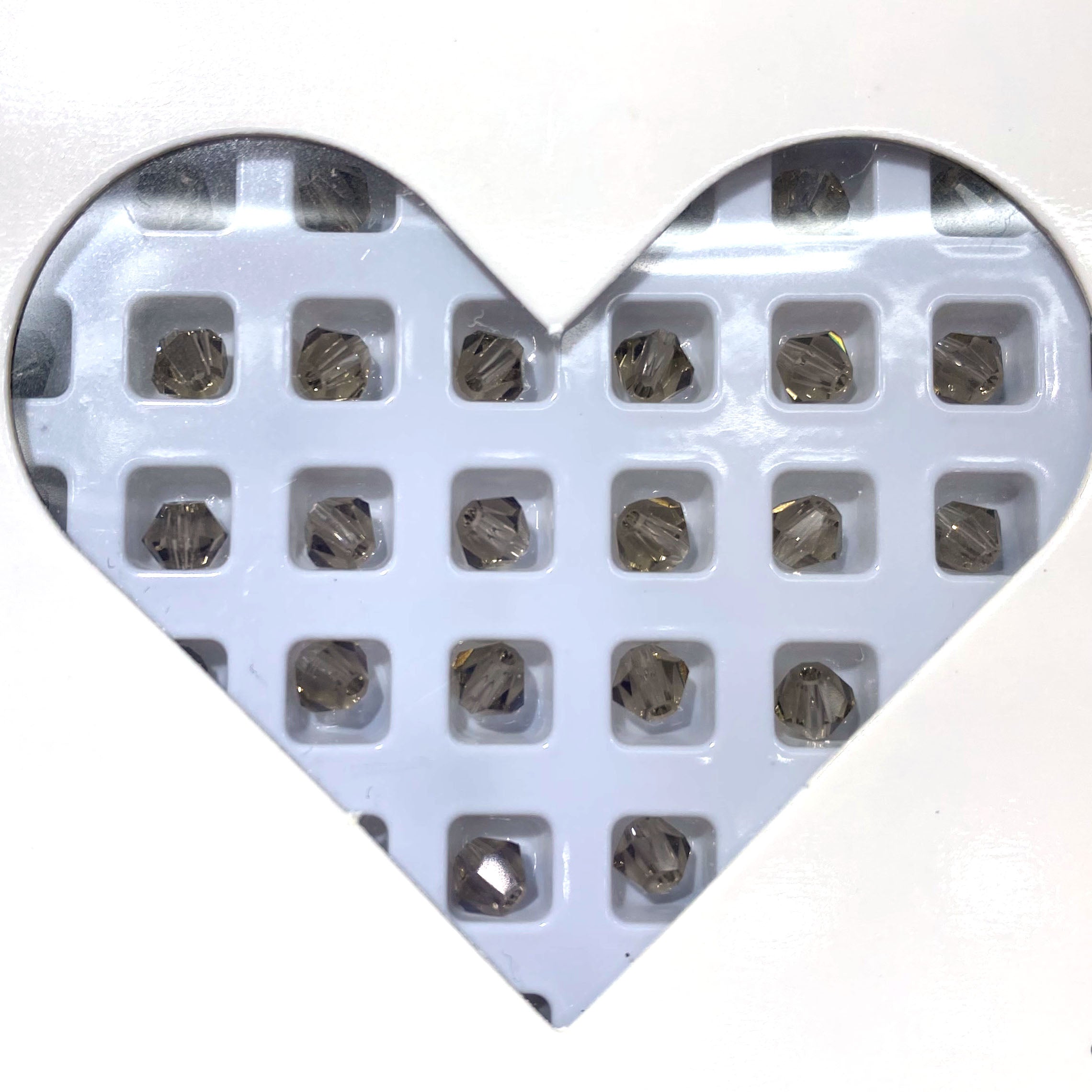 K9 crystal (bicone shape)(glass beads )4m m
