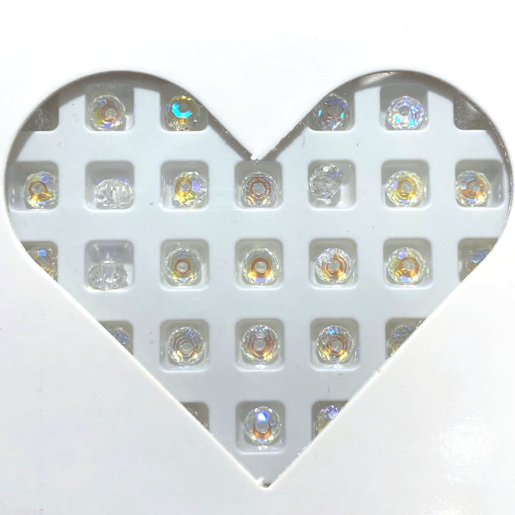 K9 crystal (Faceted shape)(glass beads ) 4mm