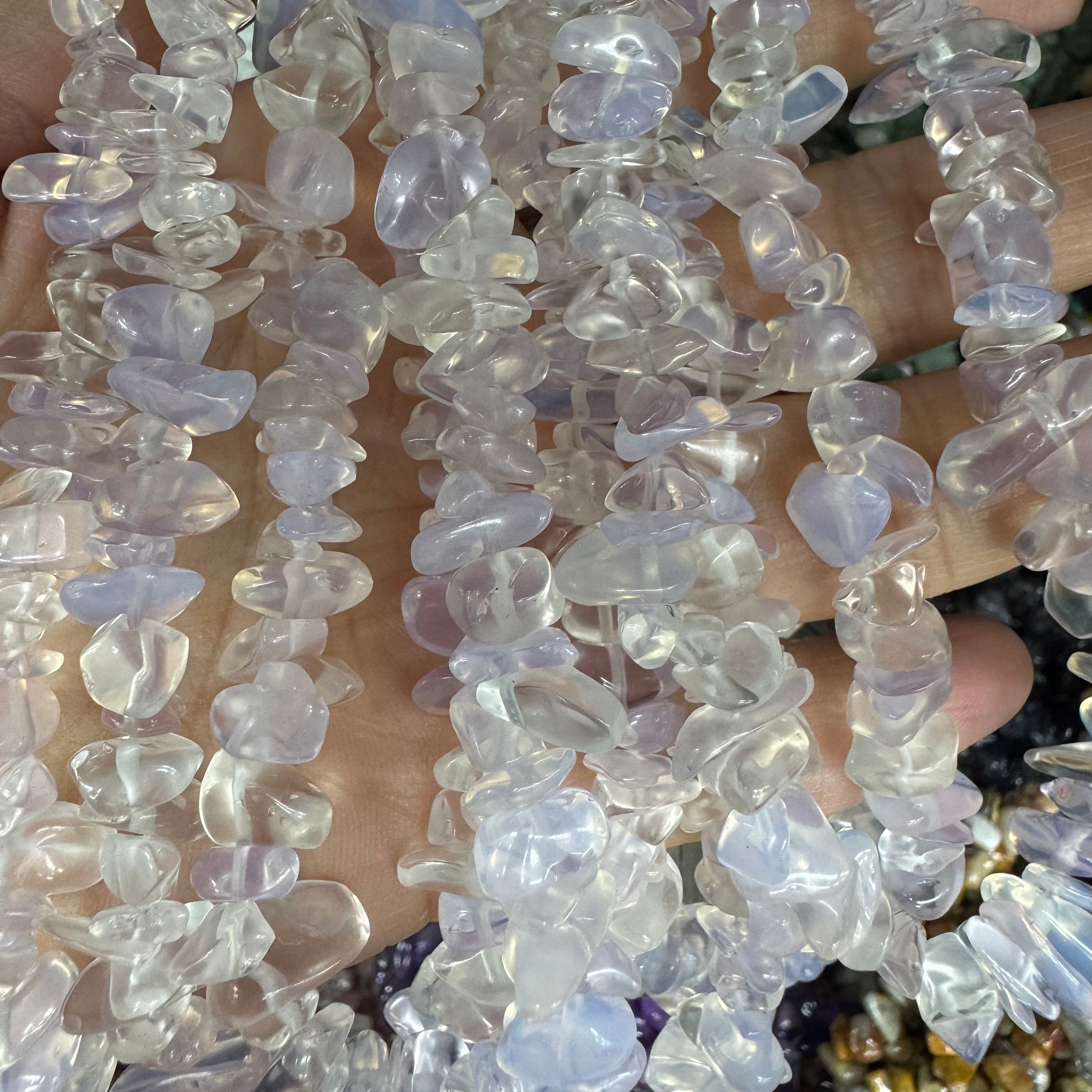 Natural crystal chip beads (irregular shape)
