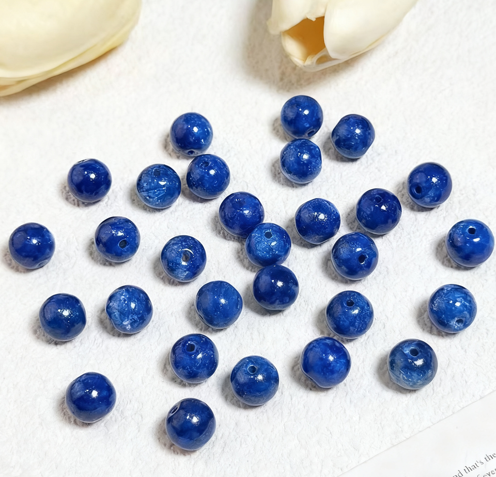 Oil painting beads (10mm 100pcs)