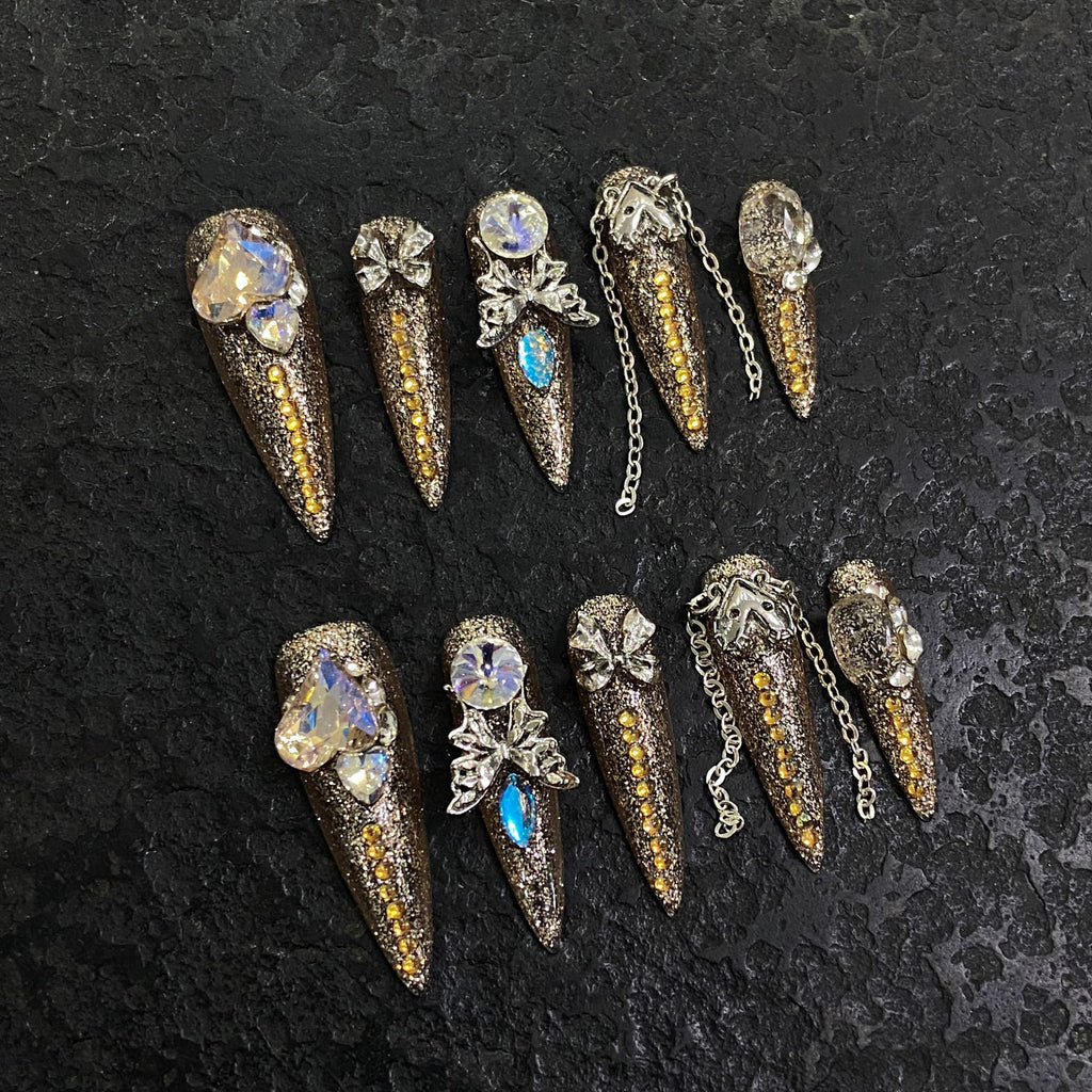 Press-on nails （manual）(long)（Section 2 ) (26-50）