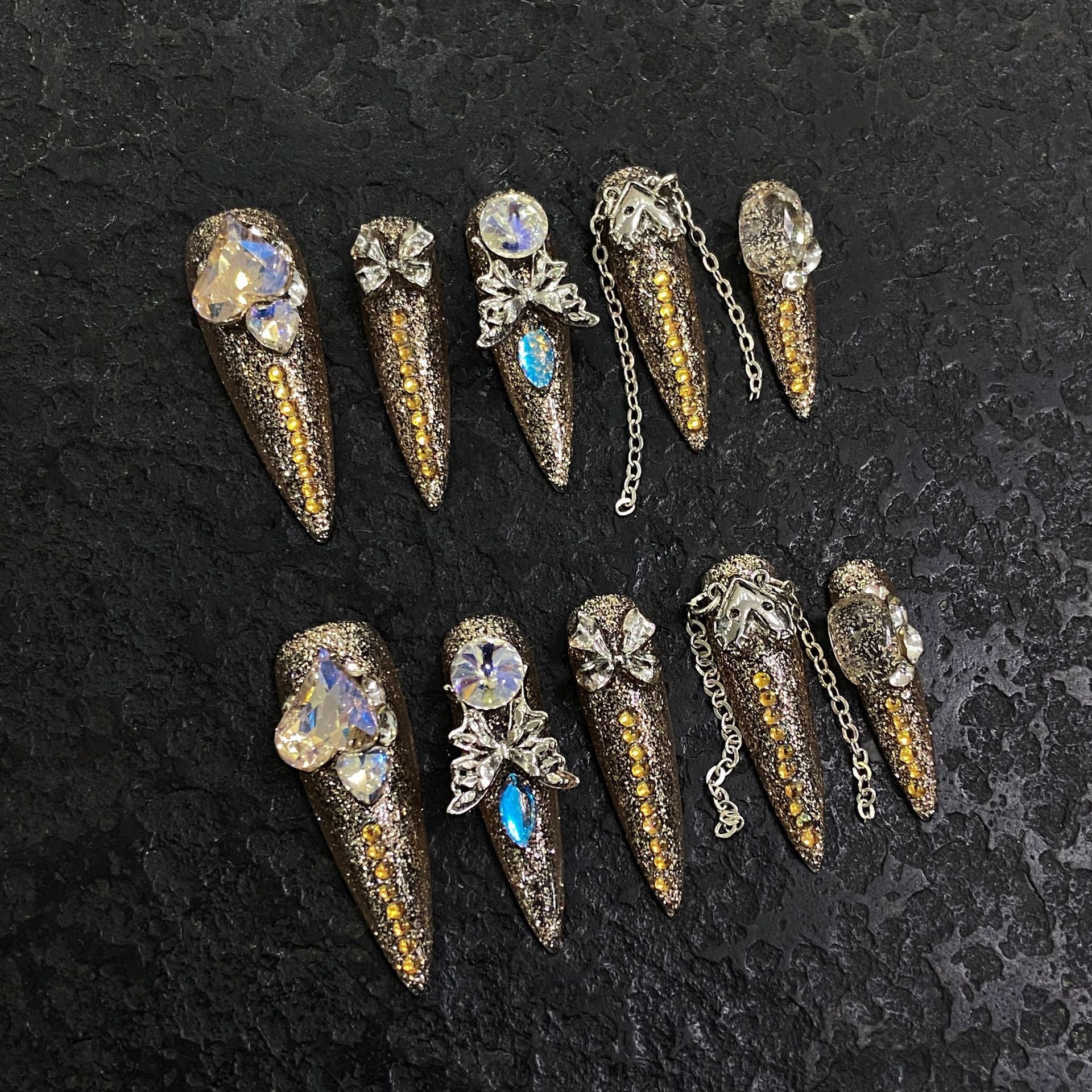 Press-on nails （manual）(long)（Section 2 ) (26-50）