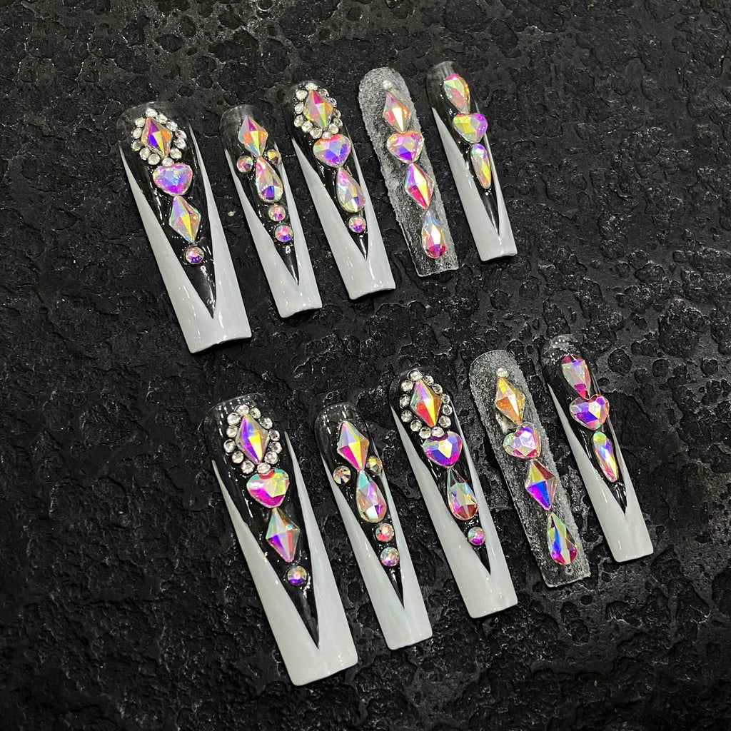 Press-on nails （manual）(long)（Section 2 ) (26-50）