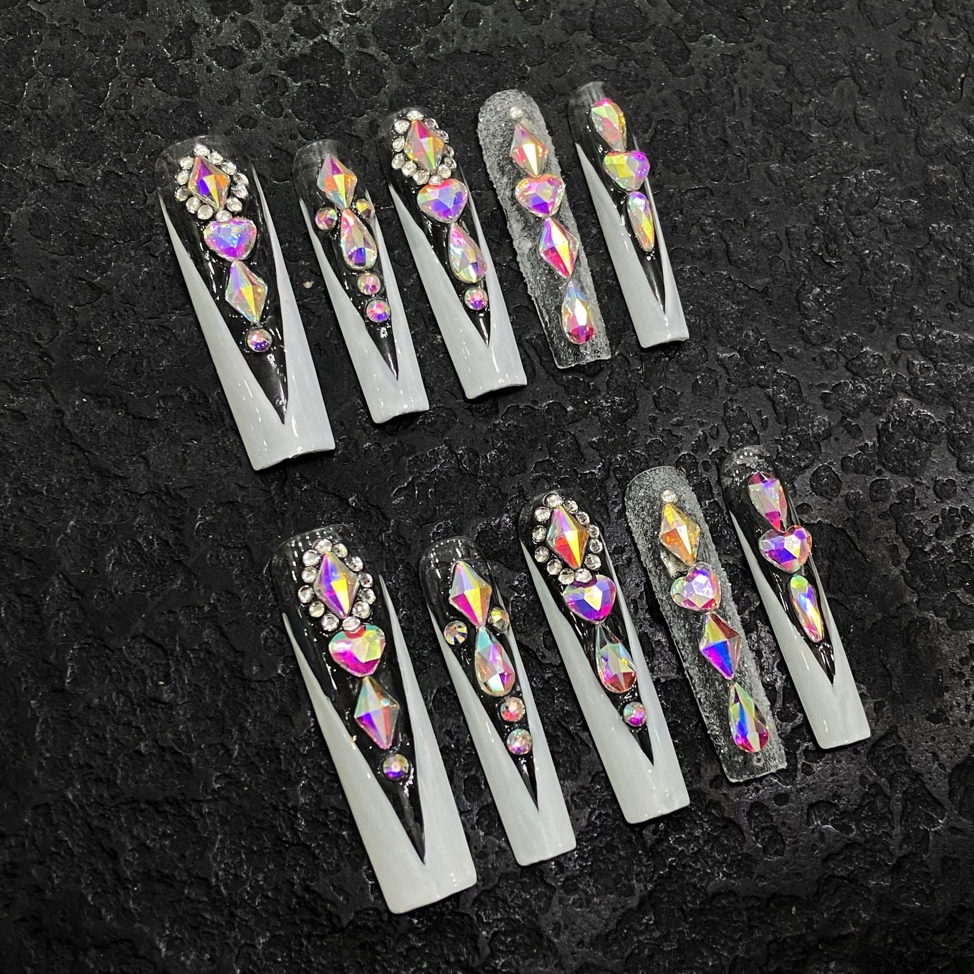 Press-on nails （manual）(long)（Section 2 ) (26-50）
