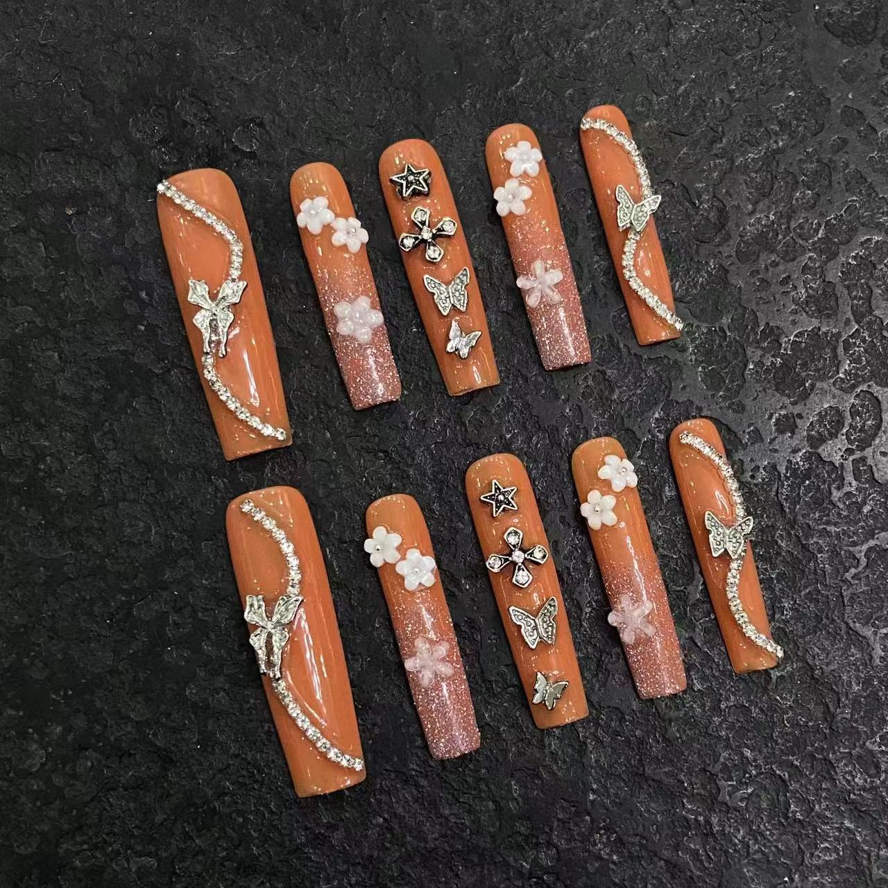 Press-on nails （manual）(long)（Section 2 ) (26-50）