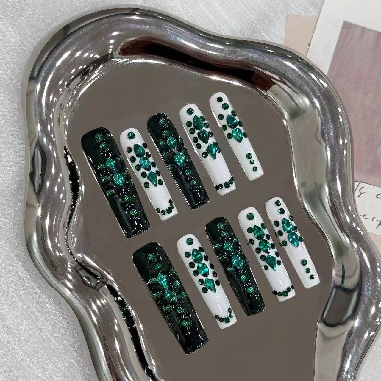 Press-on nails （manual）(long)（Section 2 ) (26-50）