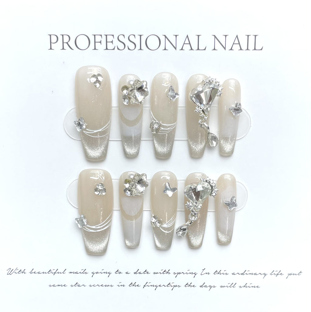 Press-on nails （manual）(long)（Section 2 ) (26-50）