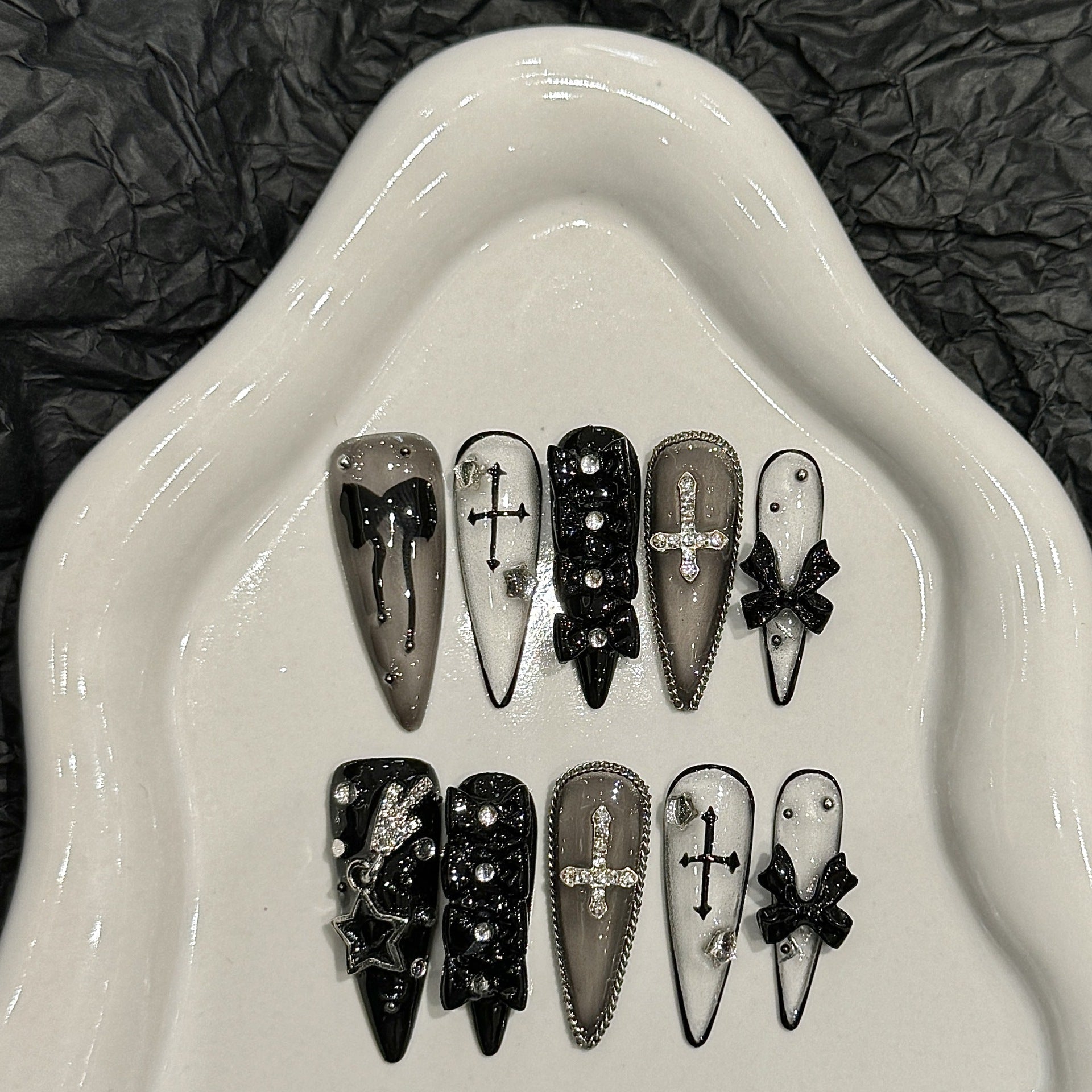 Press-on nails（manual） (long)（Section 1) (1-25）
