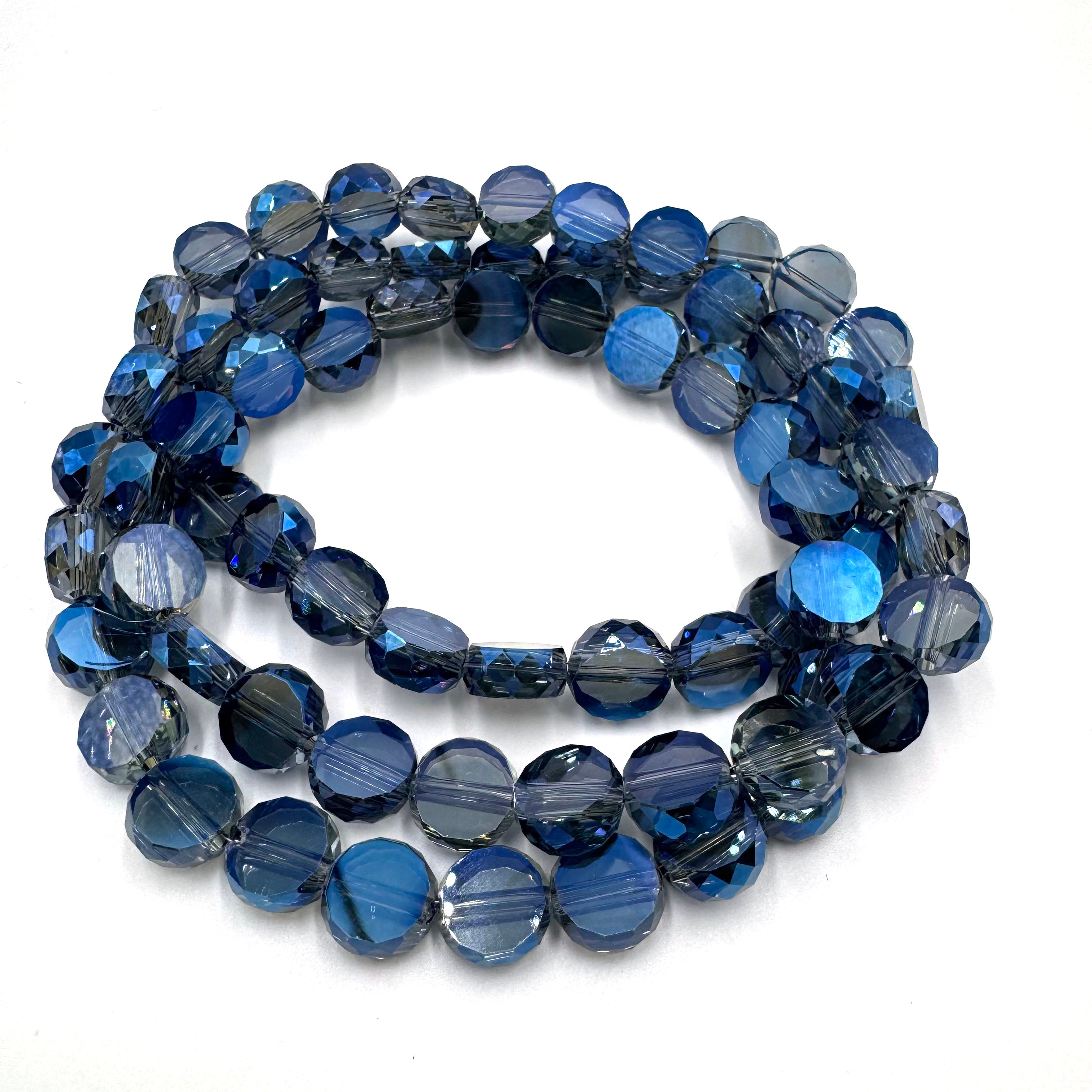 Coin-shaped beads (10mm)