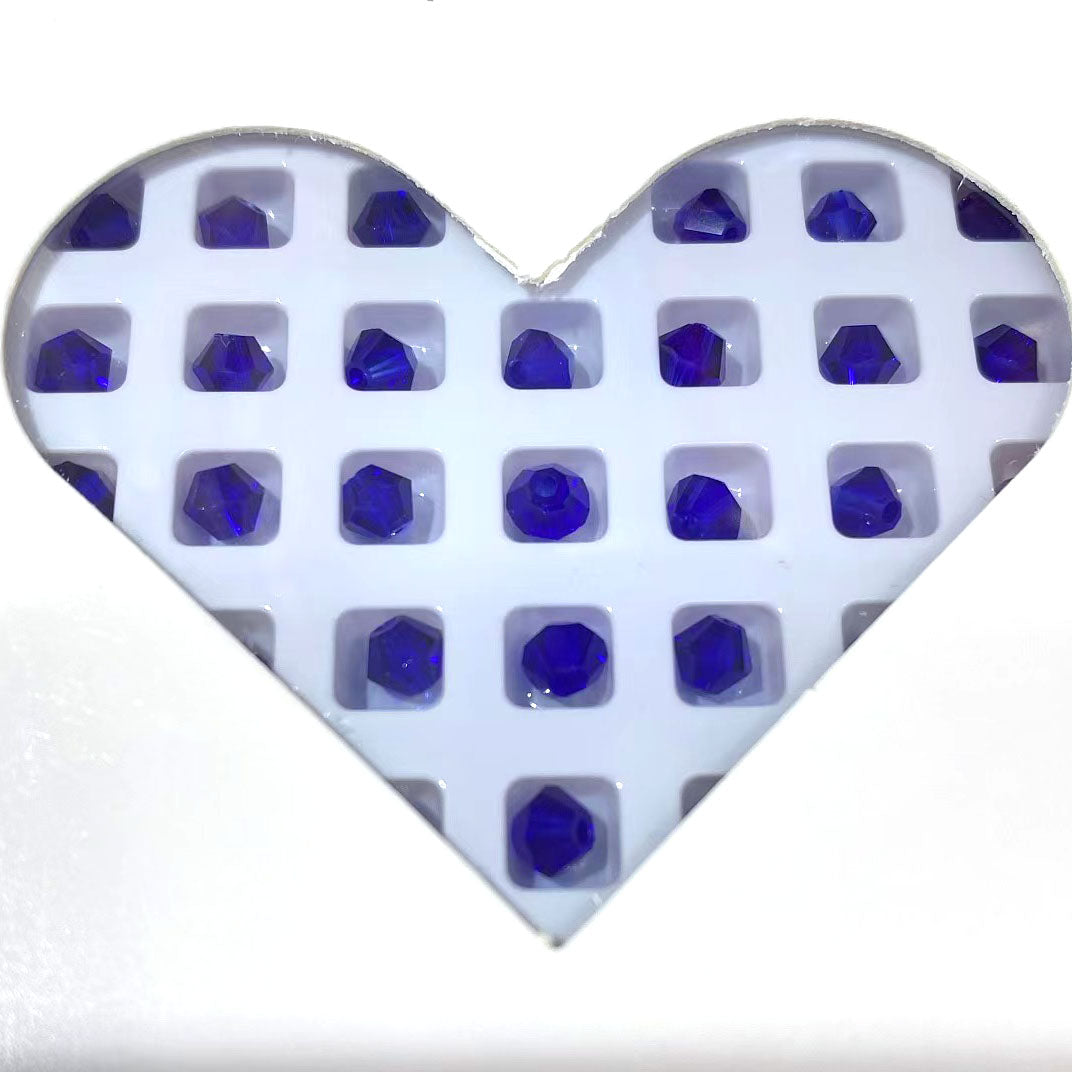 K9 crystal (bicone shape)(glass beads )4m m