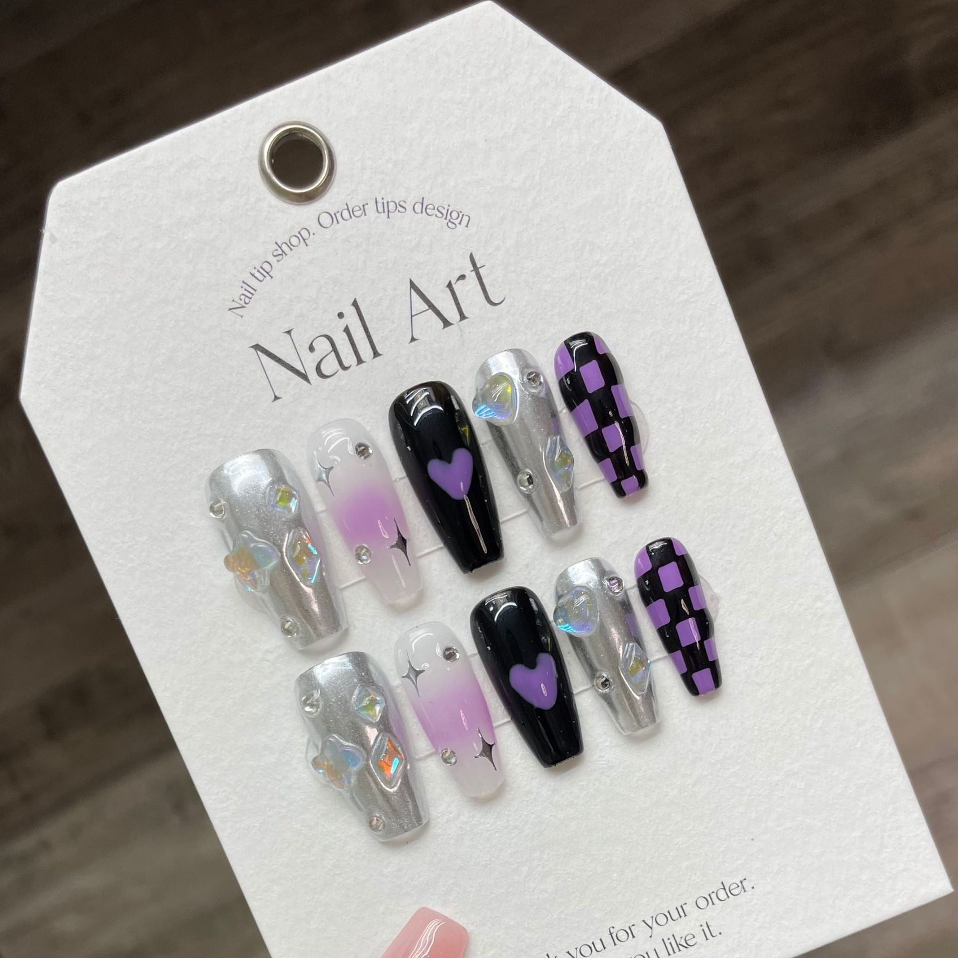 Press-on nails （manual）(long)（Section 2 ) (26-50）