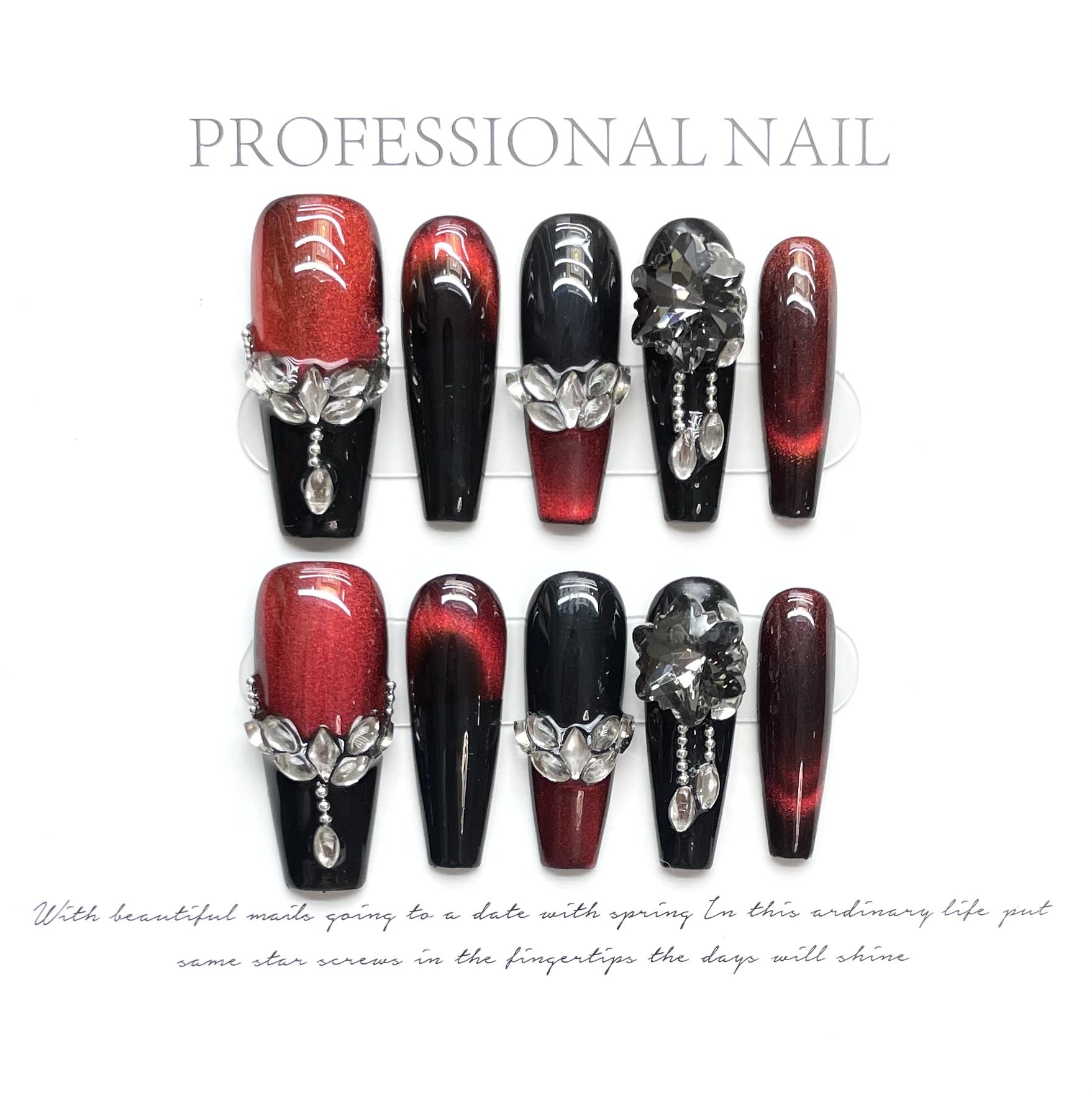 Press-on nails （manual）(long)（Section 2 ) (26-50）