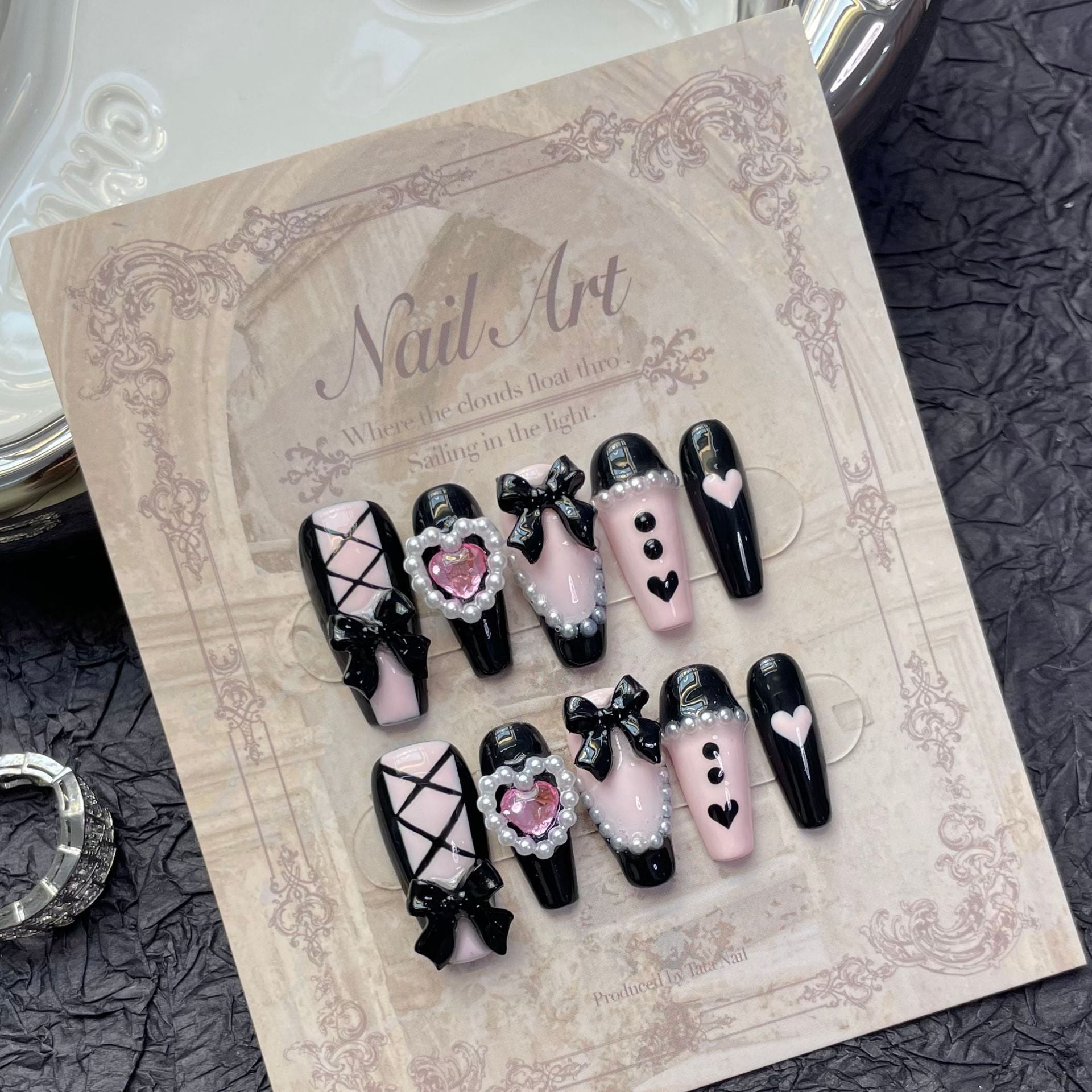 Press-on nails （manual）(long)（Section 2 ) (26-50）