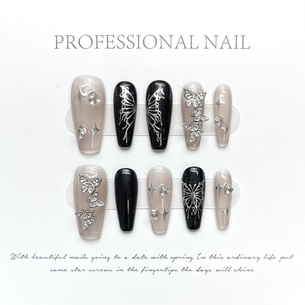 Press-on nails （manual）(long)（Section 2 ) (26-50）