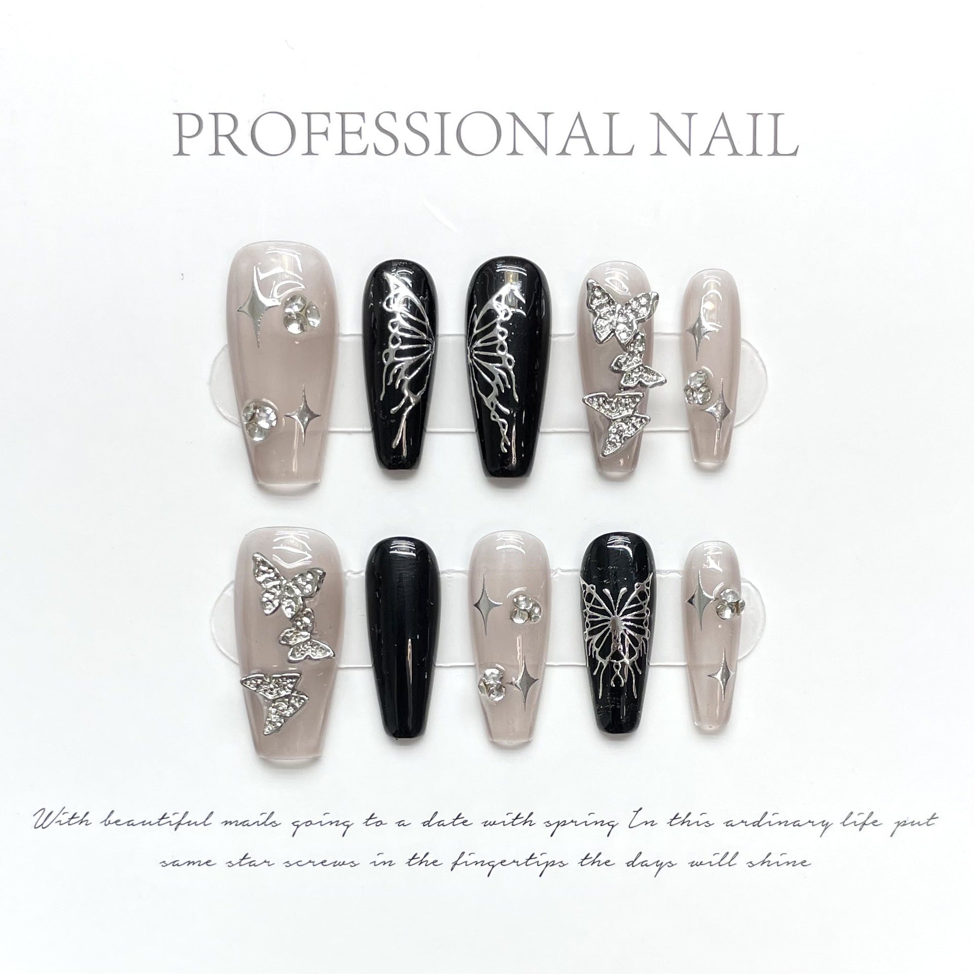 Press-on nails （manual）(long)（Section 2 ) (26-50）