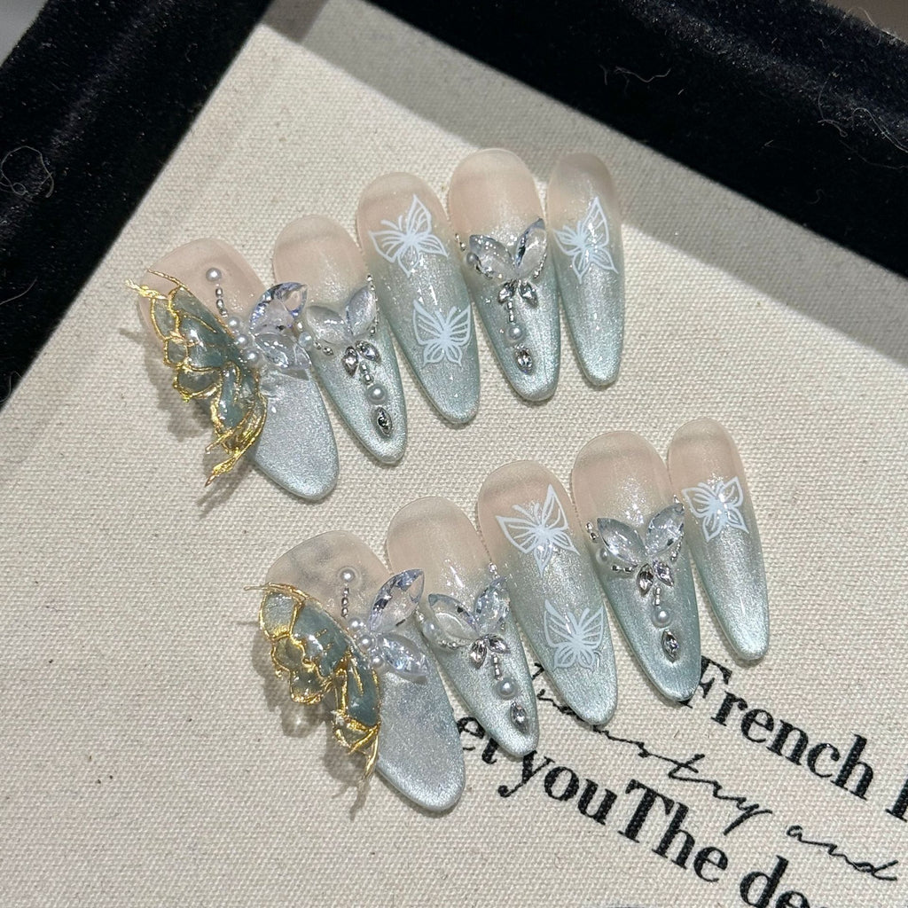 Press-on nails （manual）(long)（Section 2 ) (26-50）
