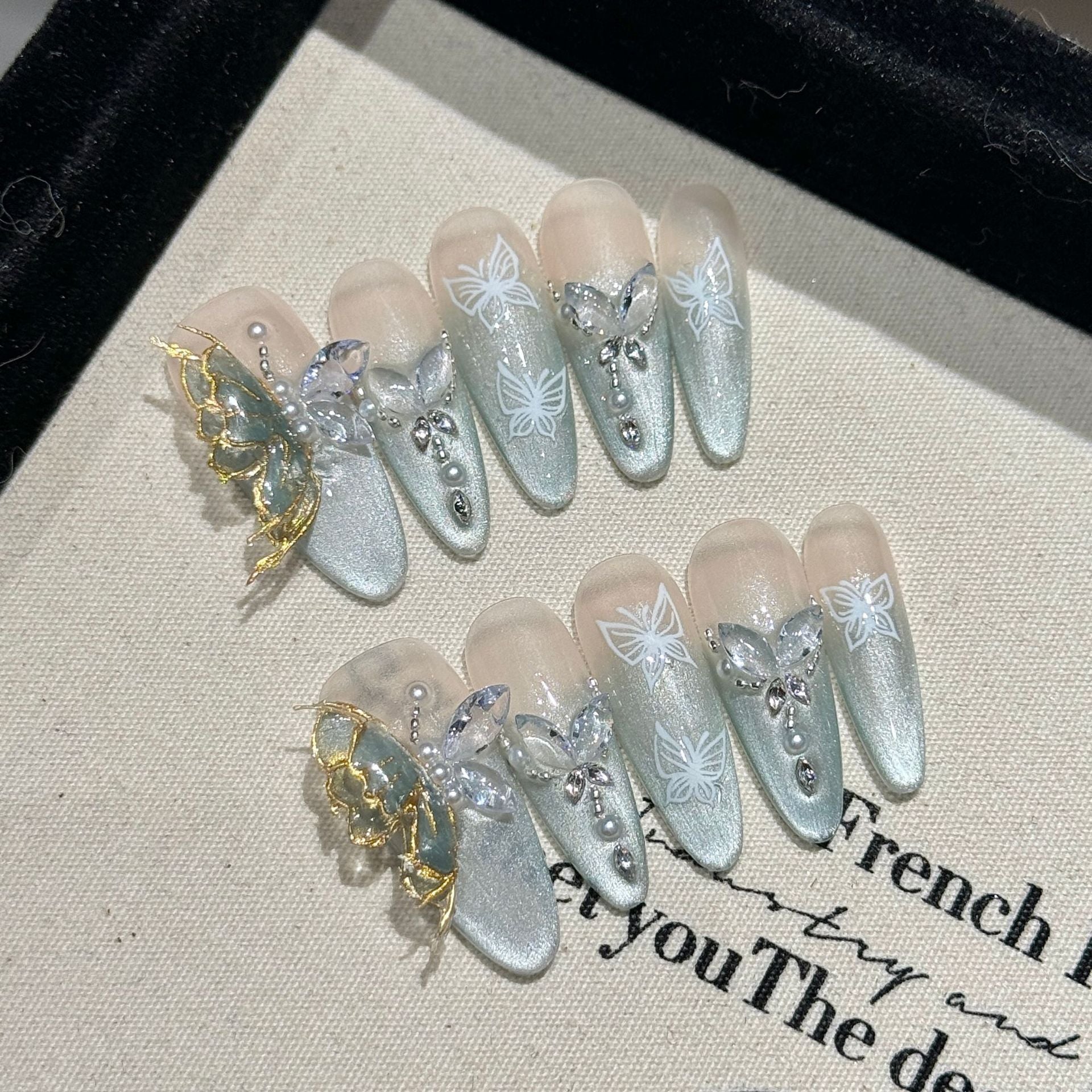 Press-on nails （manual）(long)（Section 2 ) (26-50）