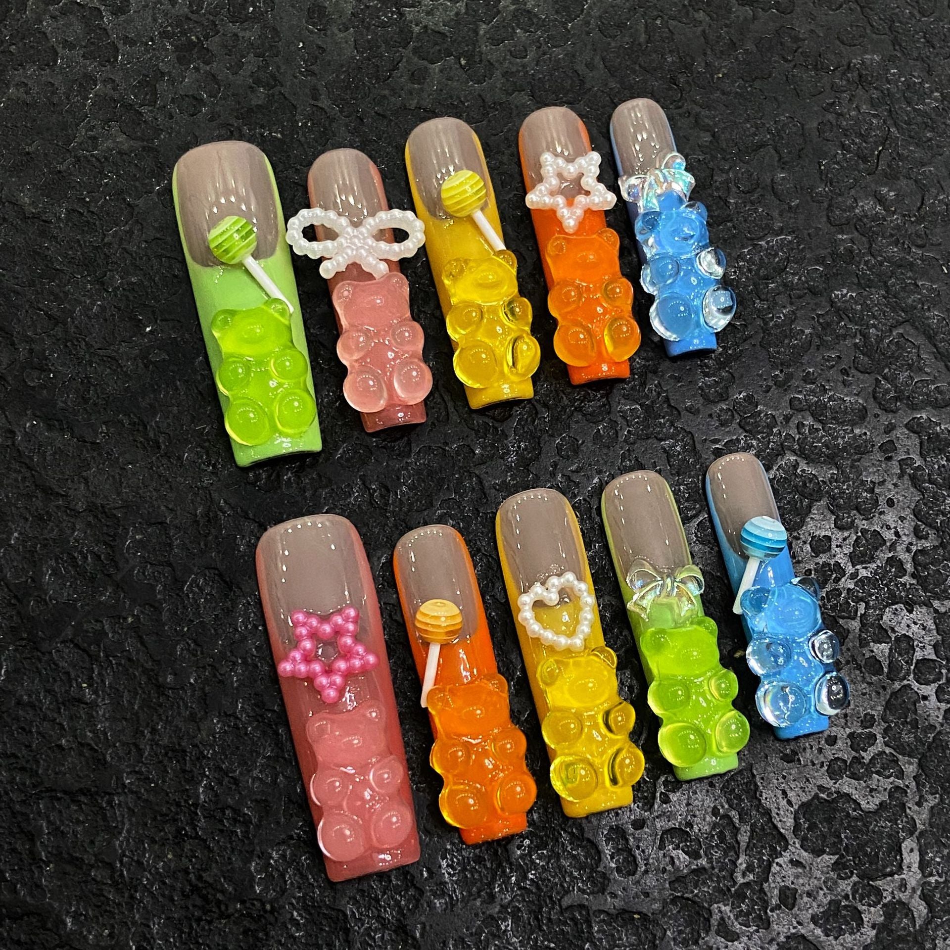 Press-on nails（manual） (long)（Section 1) (1-25）