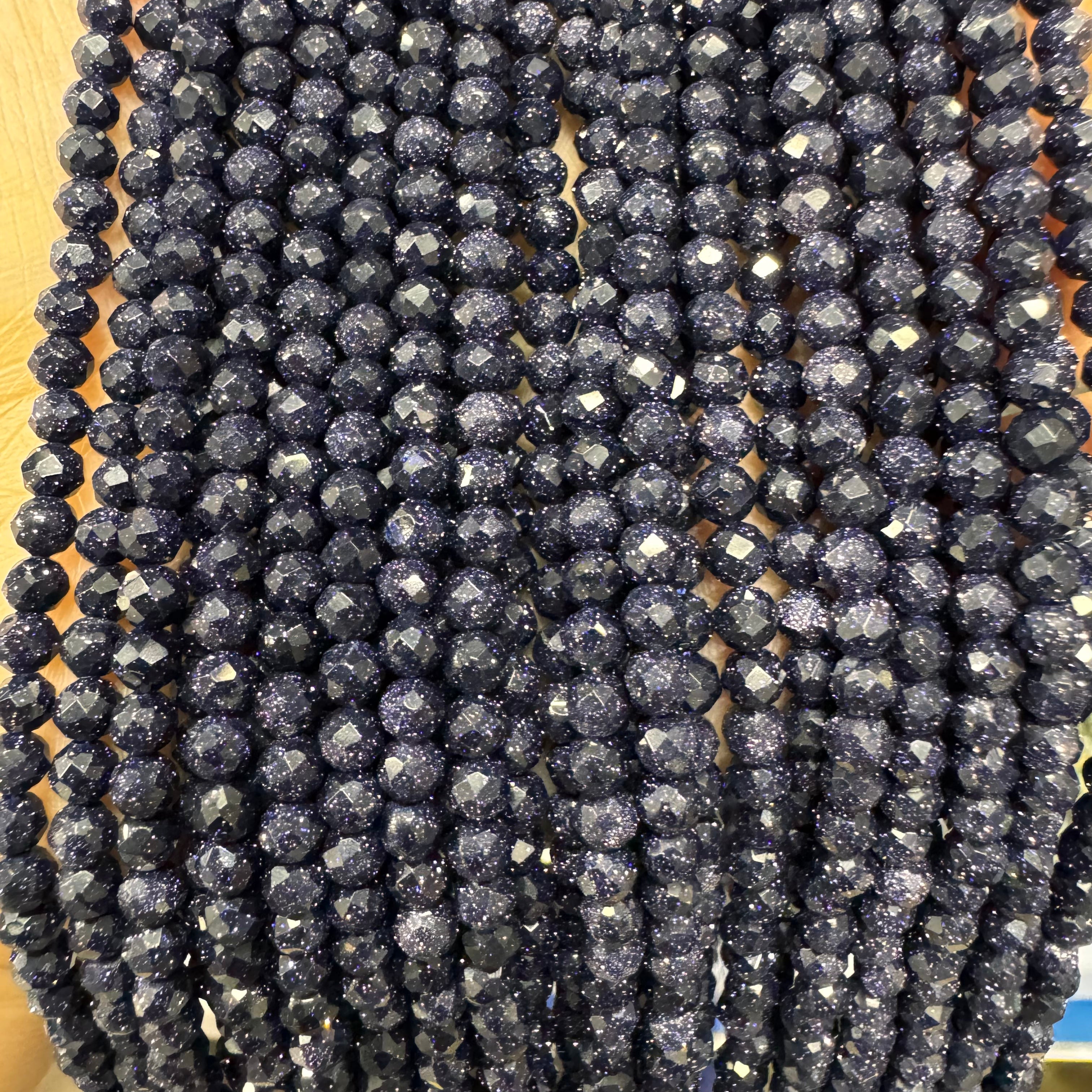Natural crystal faceted beads 4mm