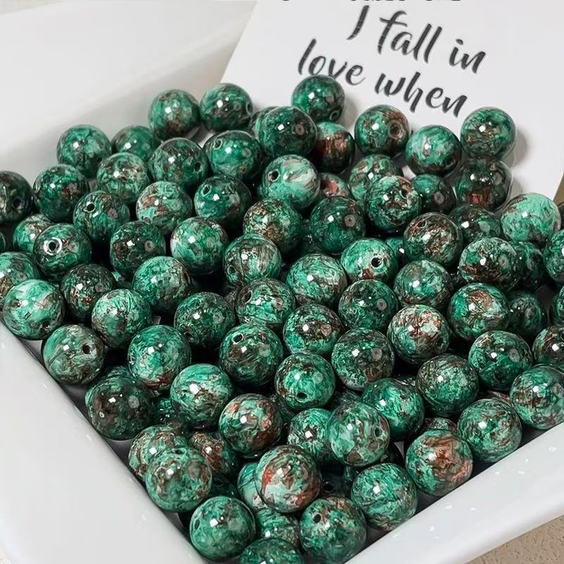 Oil painting beads (10mm 100pcs)
