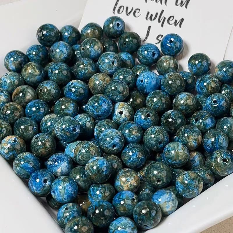 Oil painting beads (10mm 100pcs)