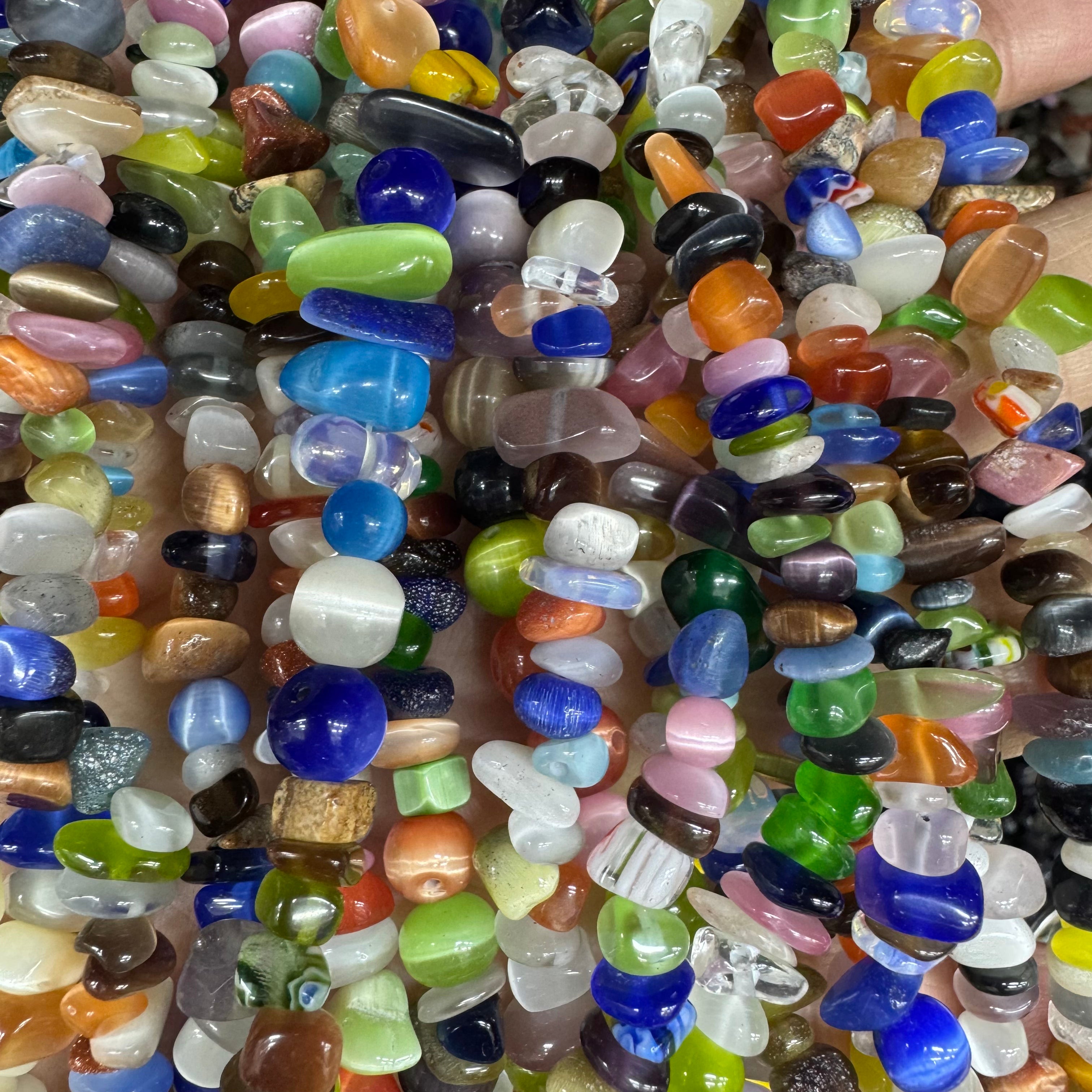 Natural crystal chip beads (irregular shape)