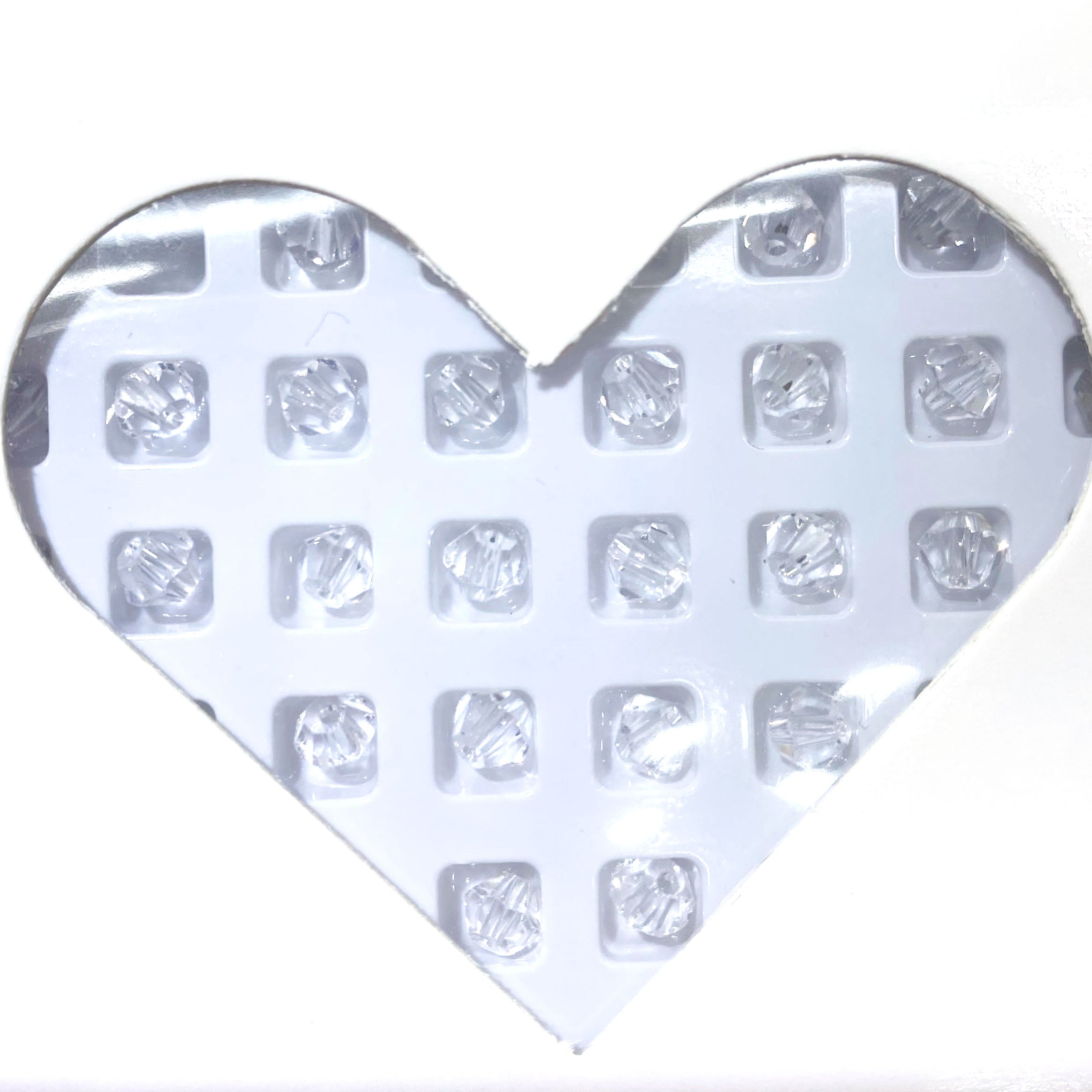 K9 crystal (bicone shape)(glass beads )4m m