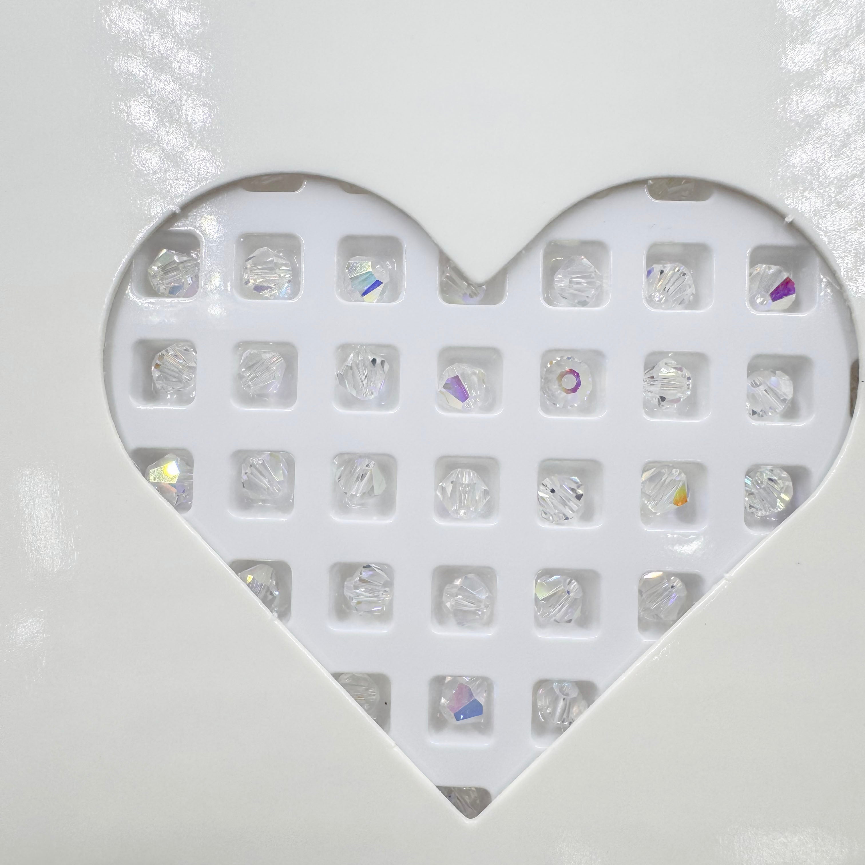 K9 crystal (bicone shape)(glass beads )4m m