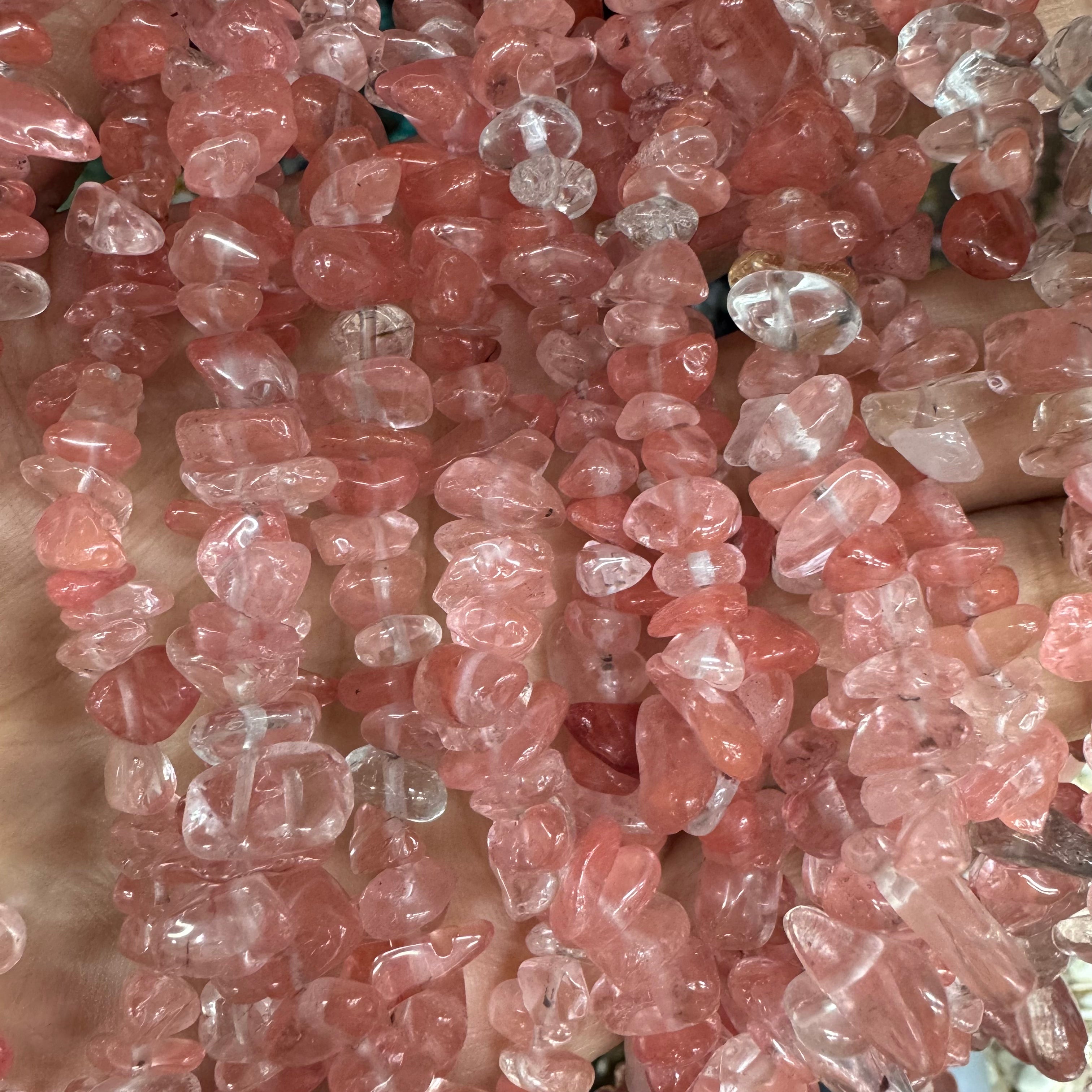 Natural crystal chip beads (irregular shape)