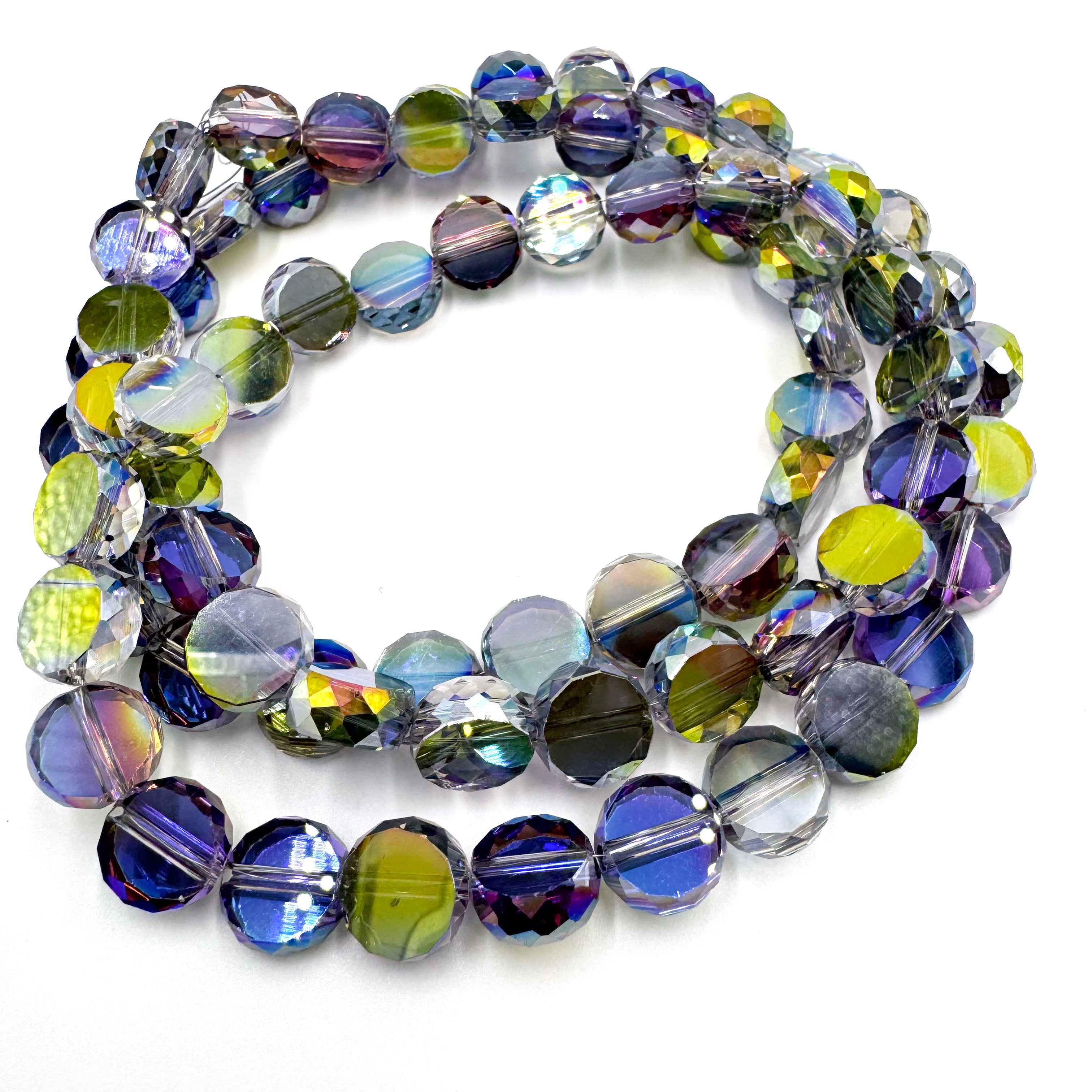 Coin-shaped beads (10mm)