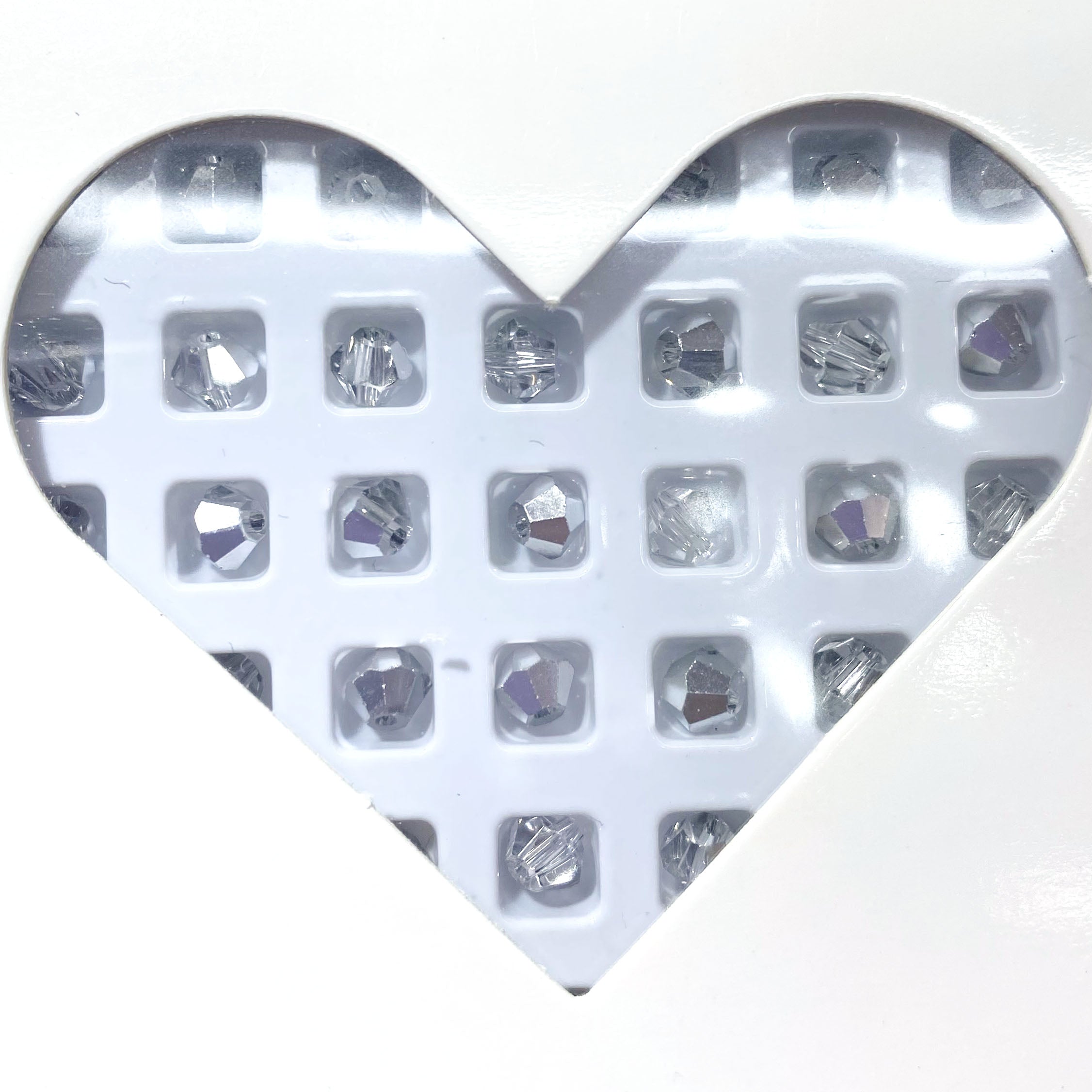 K9 crystal (bicone shape)(glass beads )4m m